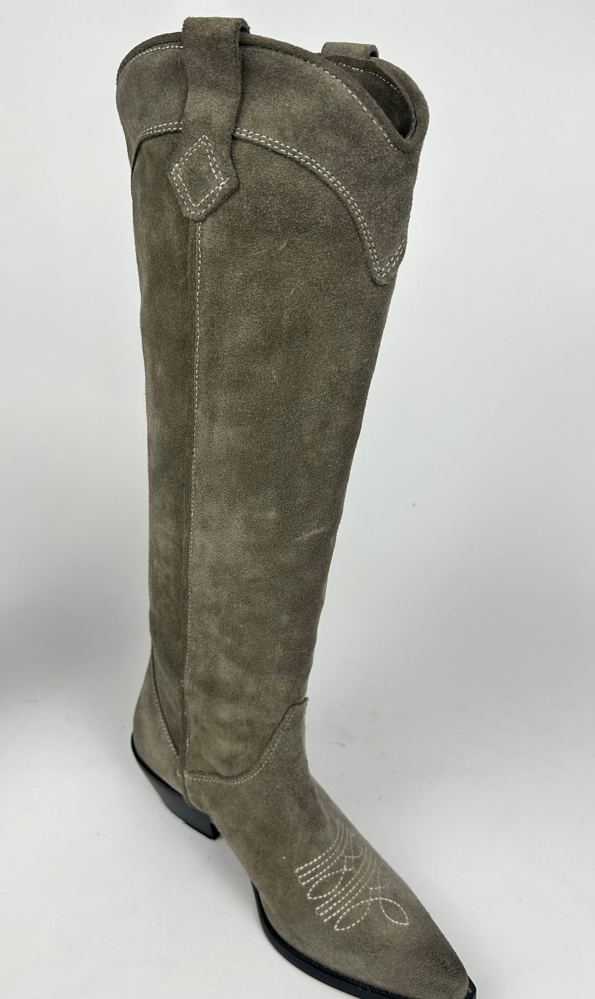 Stivale Texano Alto Camoscio, Taupe - Curiositè