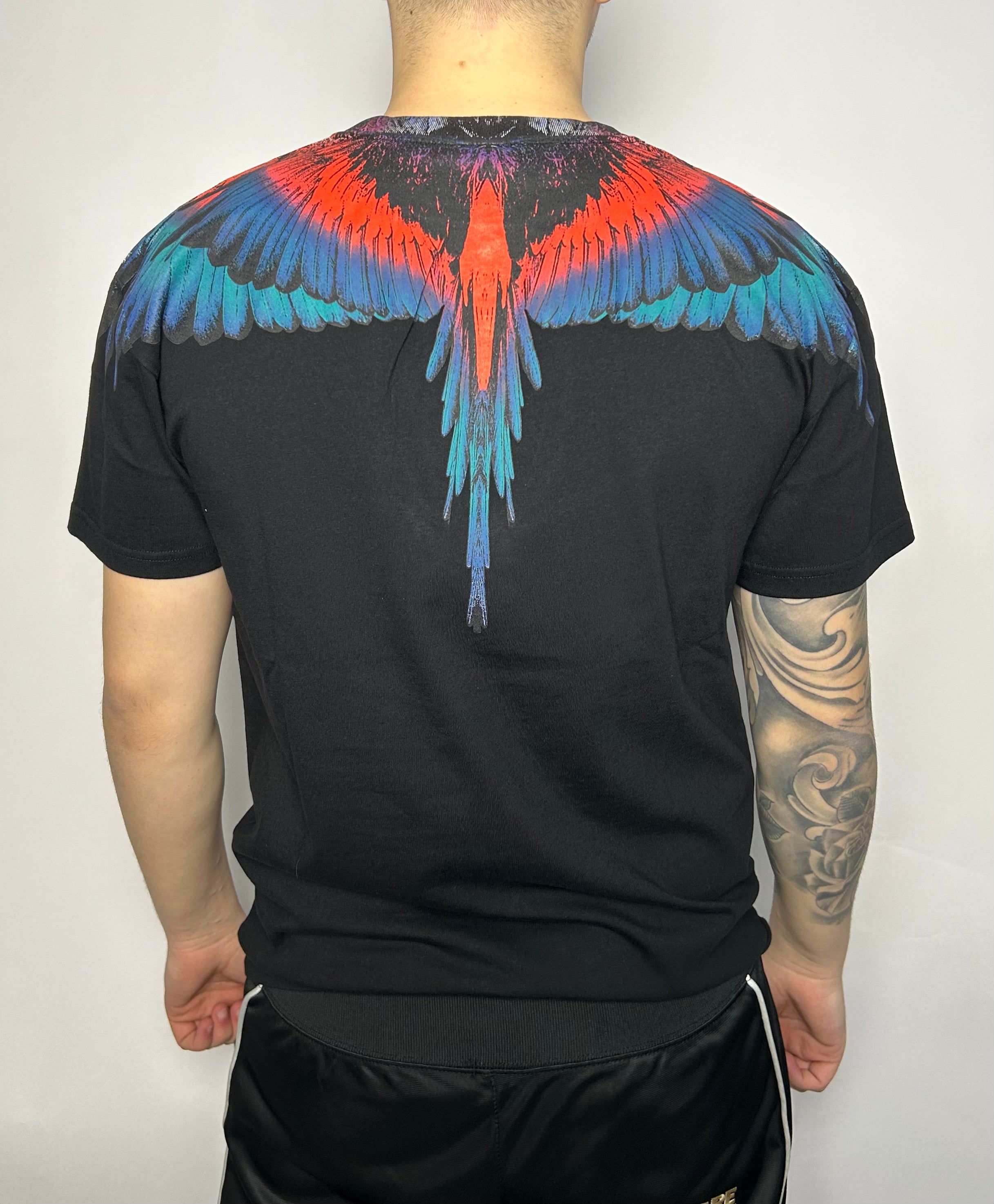 T-shirt Red/Blue/Purple Wings, Nero - County Of Milan