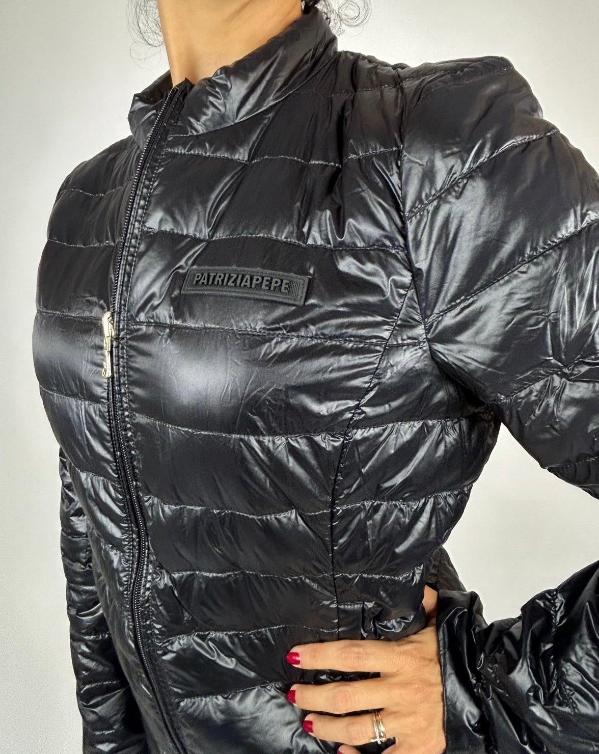 Piumino Reversibile Stampa, Nero - Patrizia Pepe