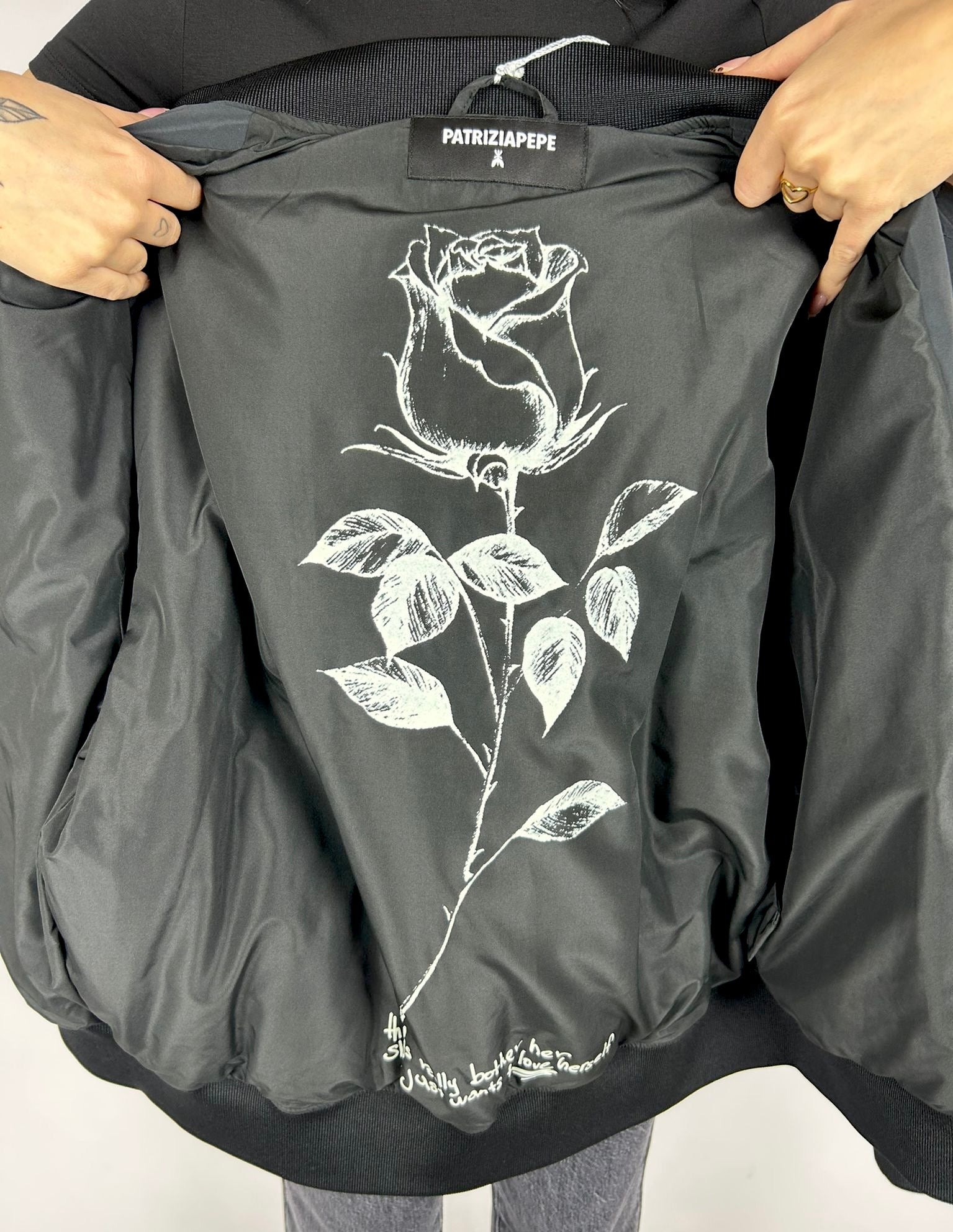 Bomber Rose, Nero - Patrizia Pepe