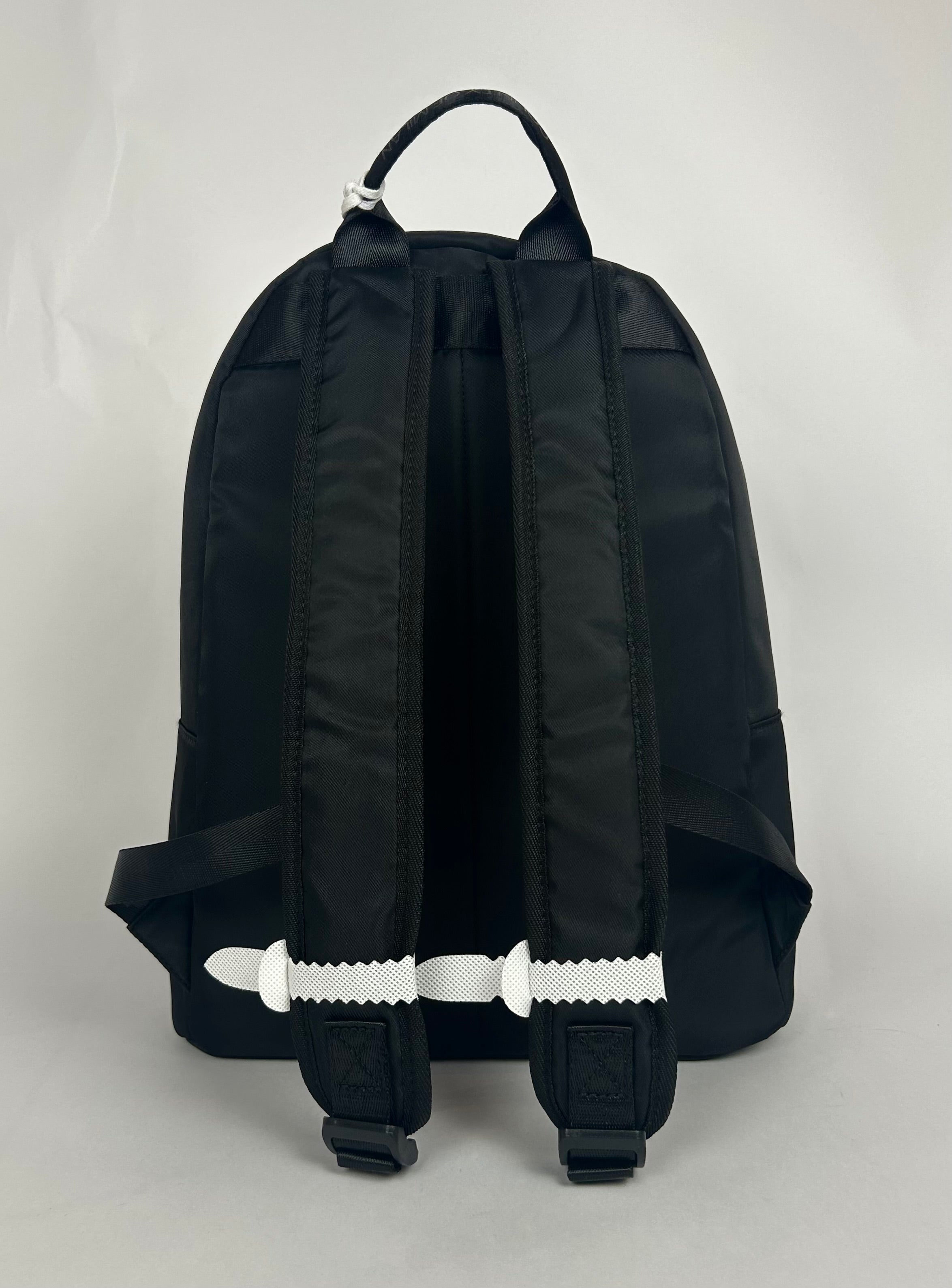 Backpack Naylon Red&Blue Wings, Jet Black - County Of Milan