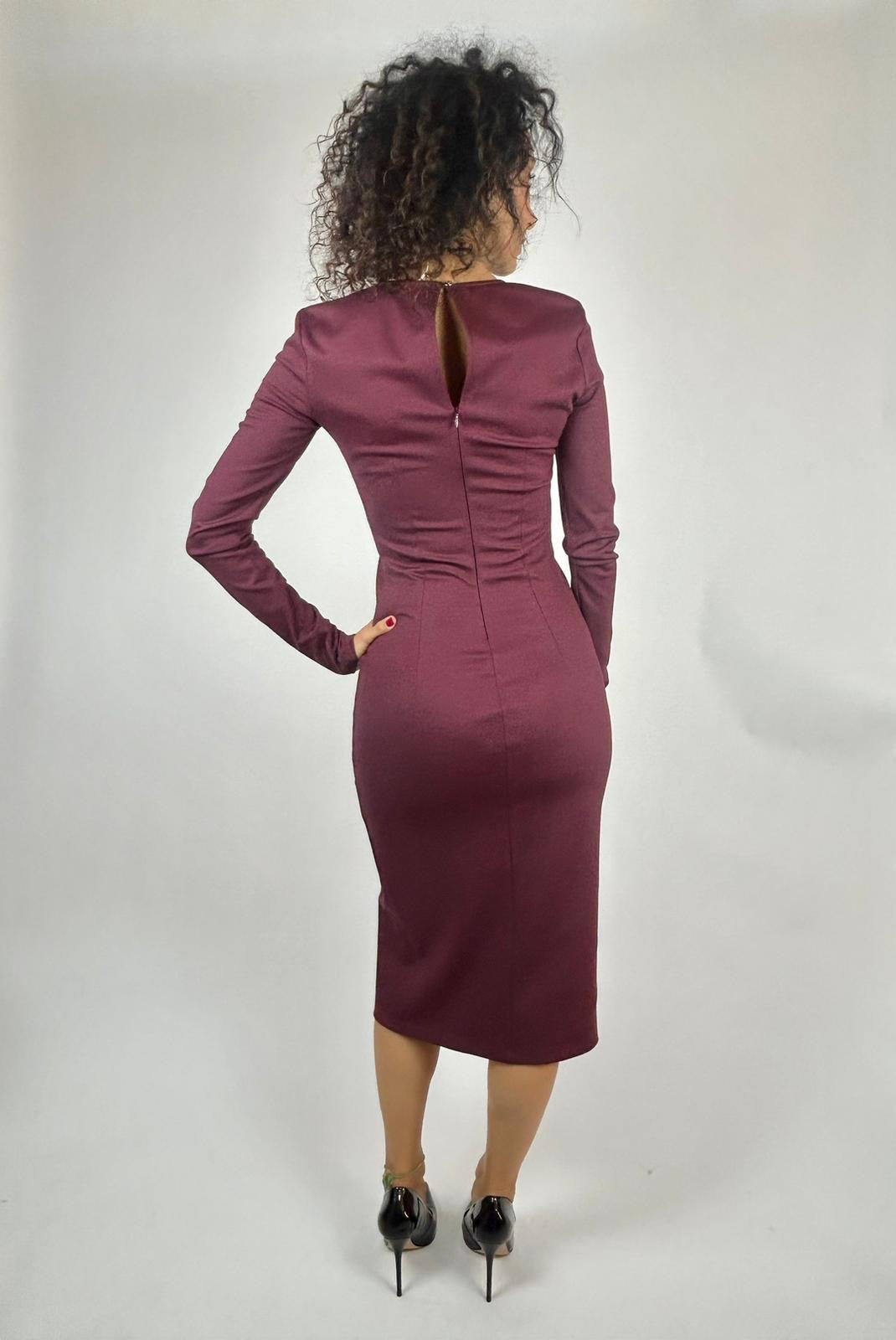 Abito Tubino Midi, Purple Red - Patrizia Pepe