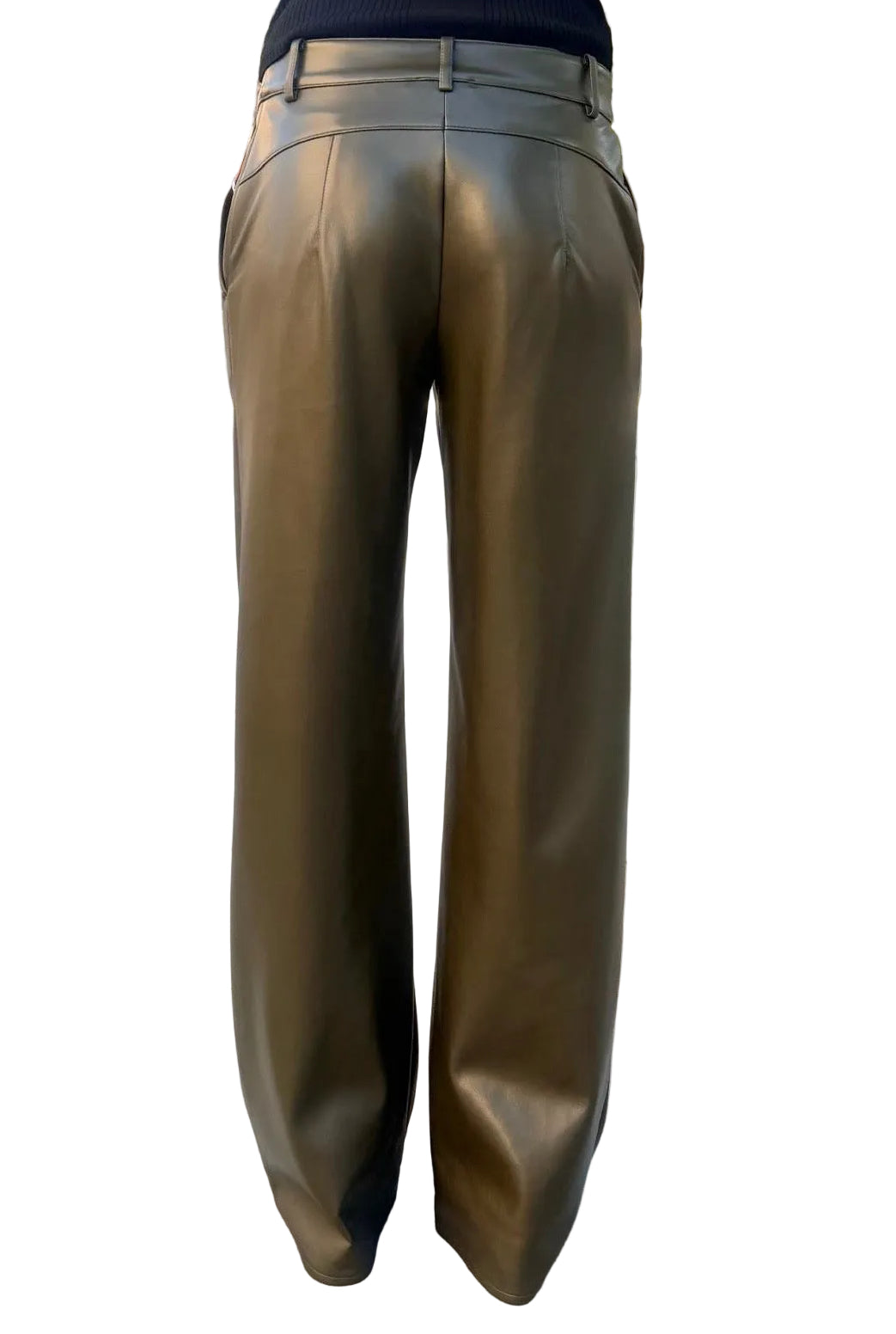 Pantalone Ecopelle, Verde Oliva - Patrizia Pepe