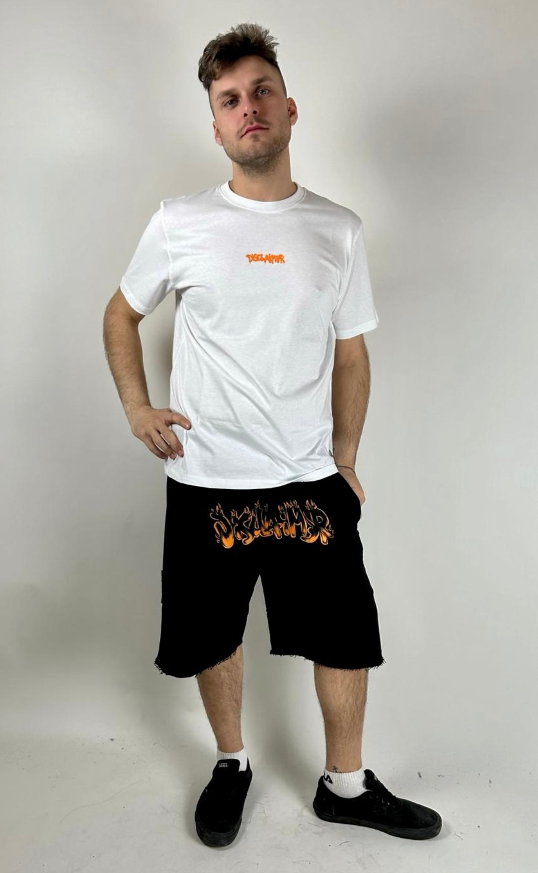 T-shirt Forever, Bianco/Arancio - Disclaimer