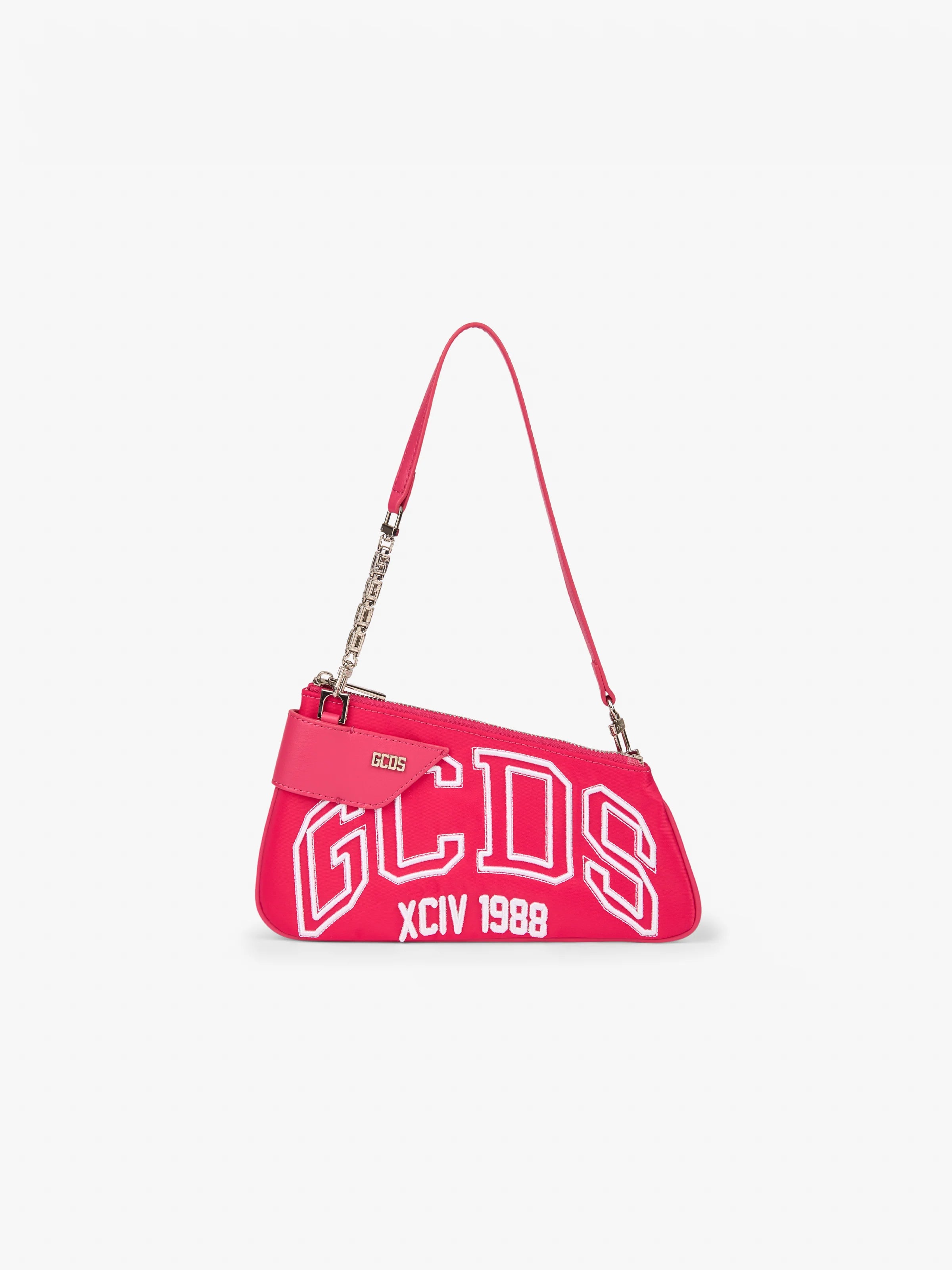 Borsa Comma Notte Logo, Fucsia - GCDS