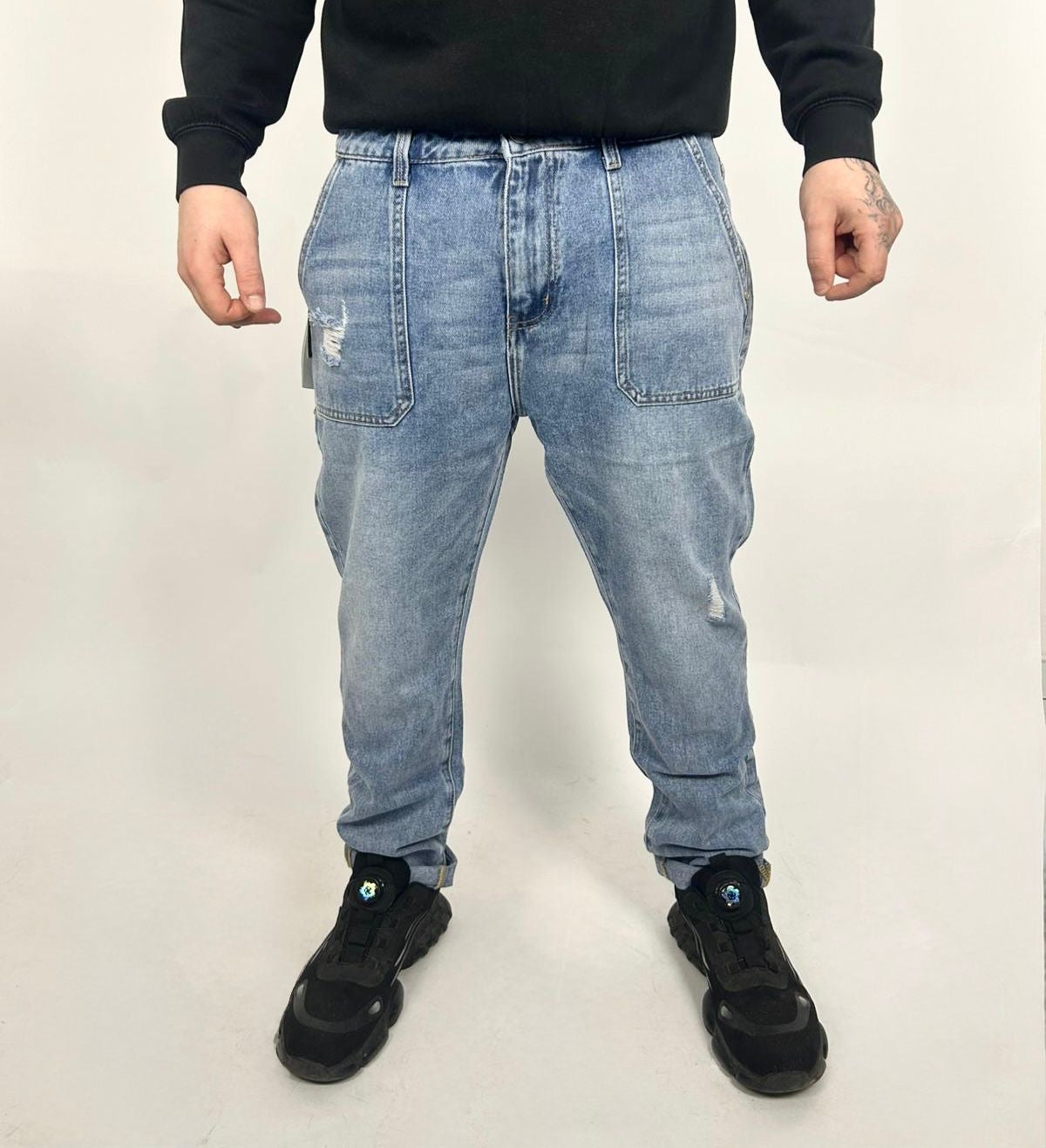 Jeans New Pocket Baggy Chiaro - Landek