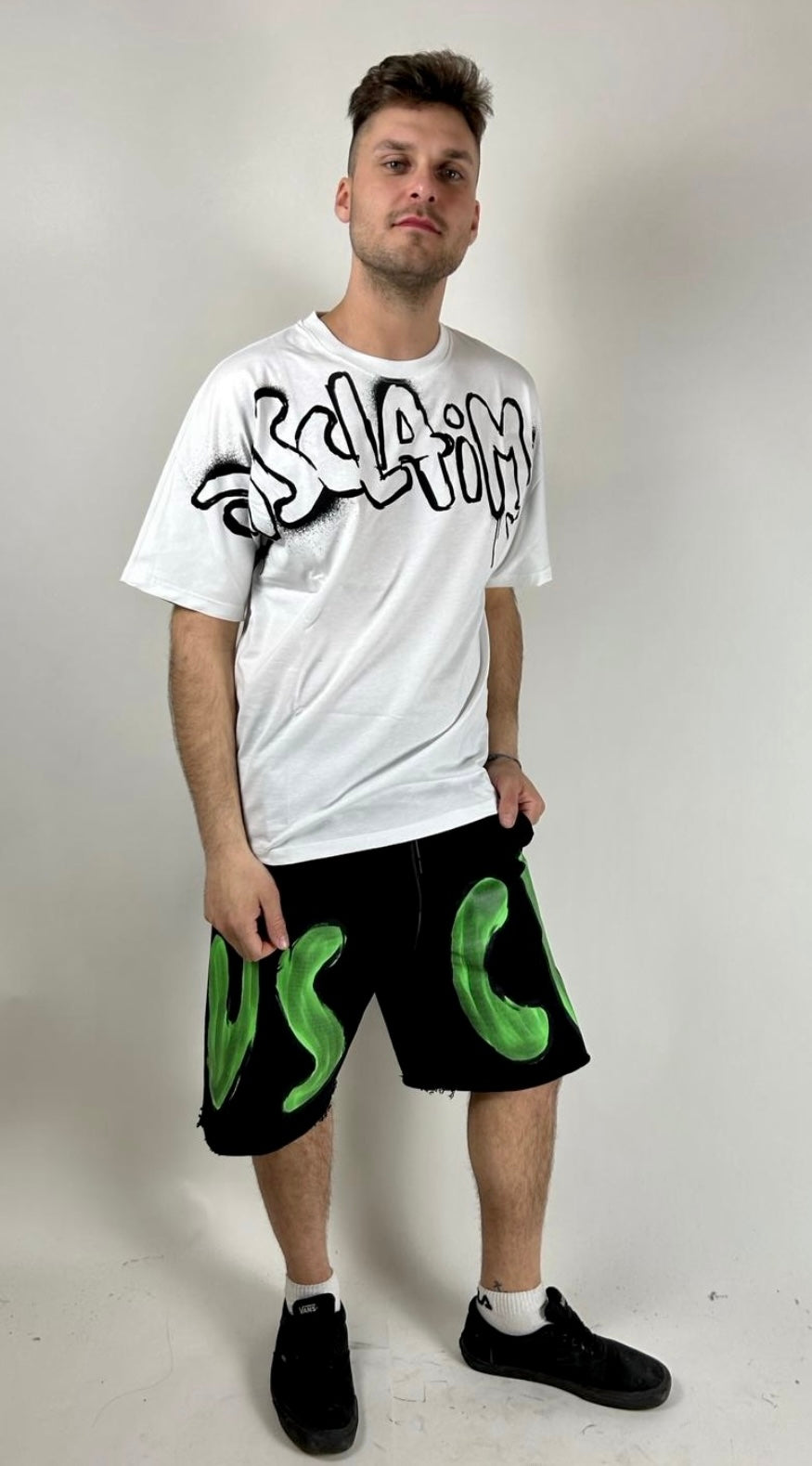 T-shirt Big Logo, Bianco - Disclaimer