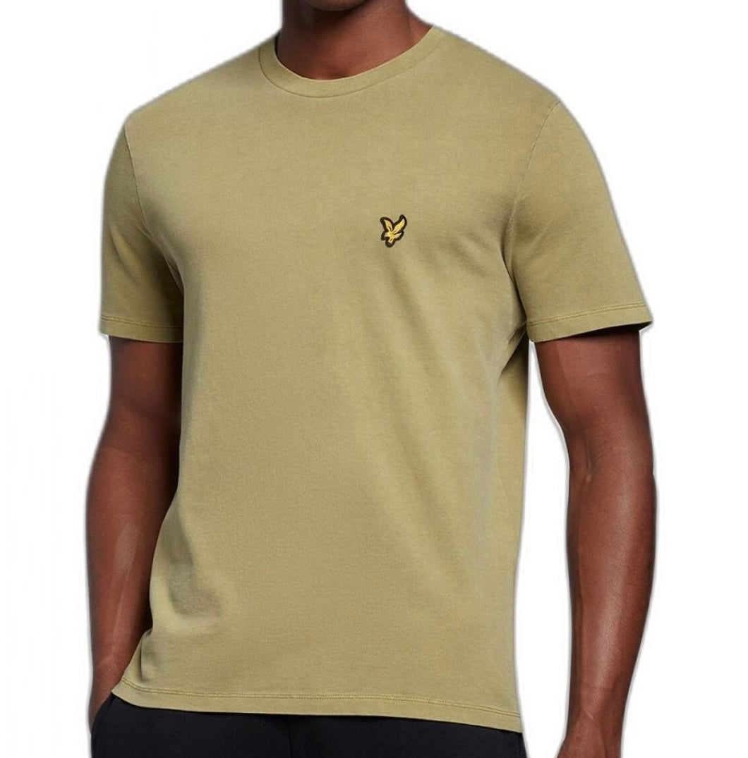 T-shirt Cotton Crew Neck, Sage Uniform - Lyle&Scott