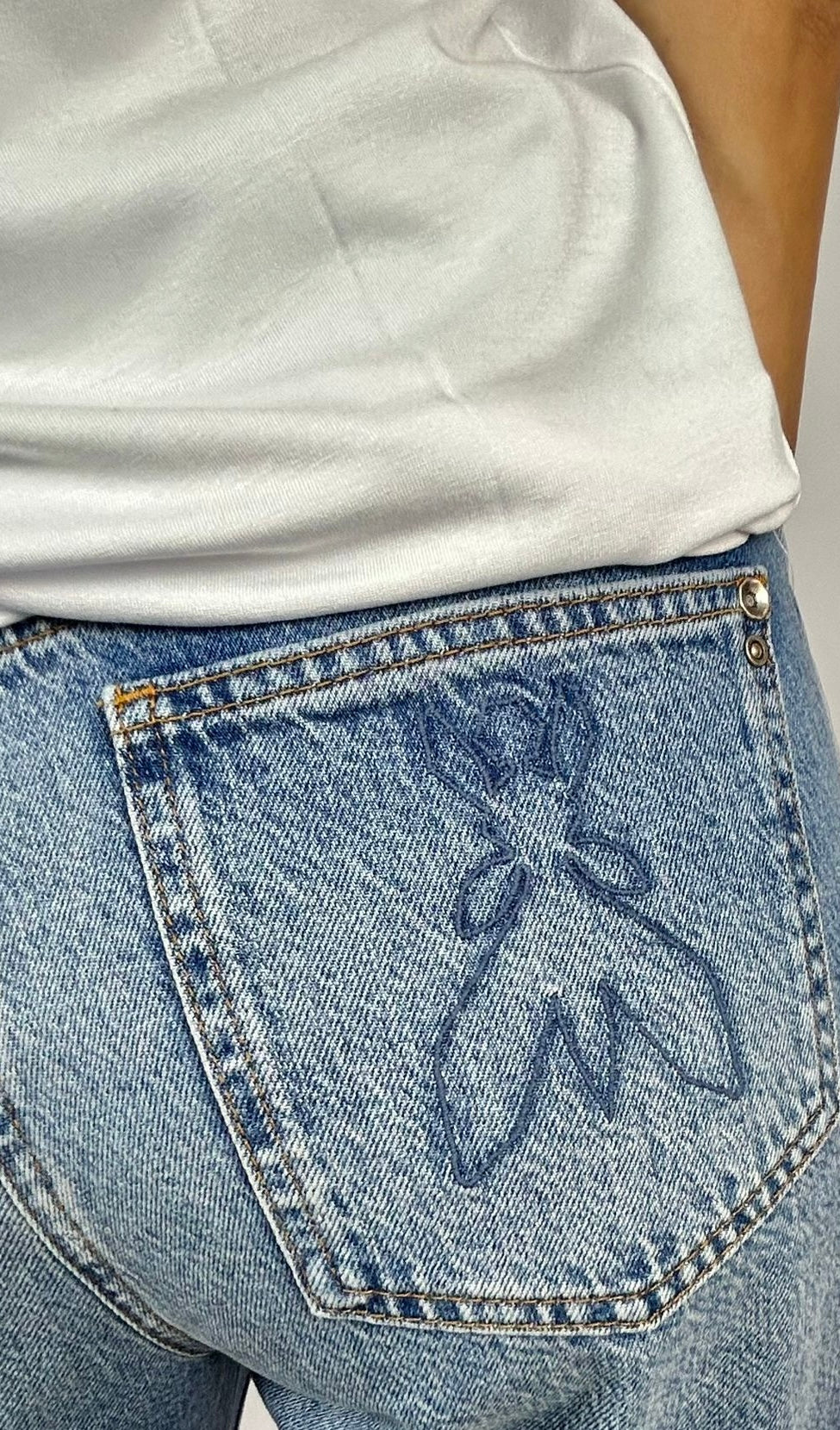 Jeans Baloon Vita Bassa, Stone Wash - Patrizia Pepe
