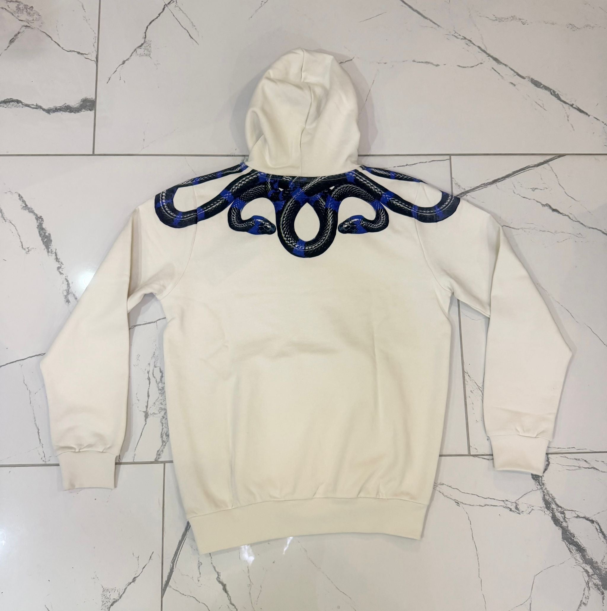 Hoodie Black/Blue Snake, Bianco - County of Milan