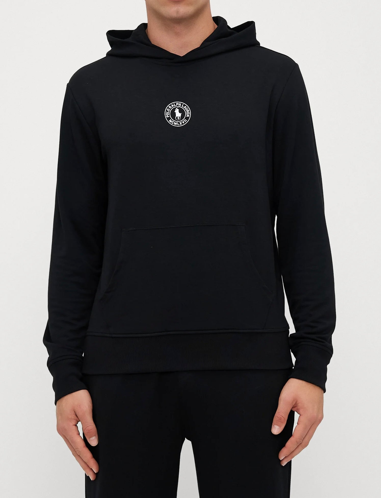 Felpa Cotone Logo, Nero - Polo Ralph Lauren