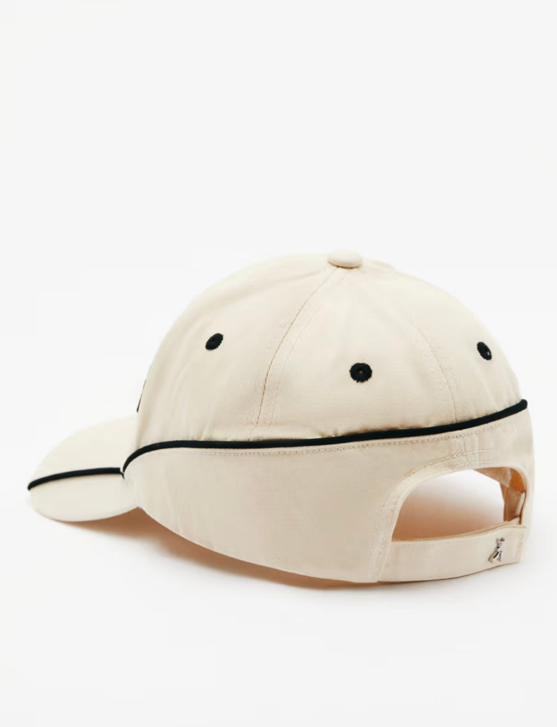 Cappello Baseball Cotone, Crema/Nero - Patrizia Pepe