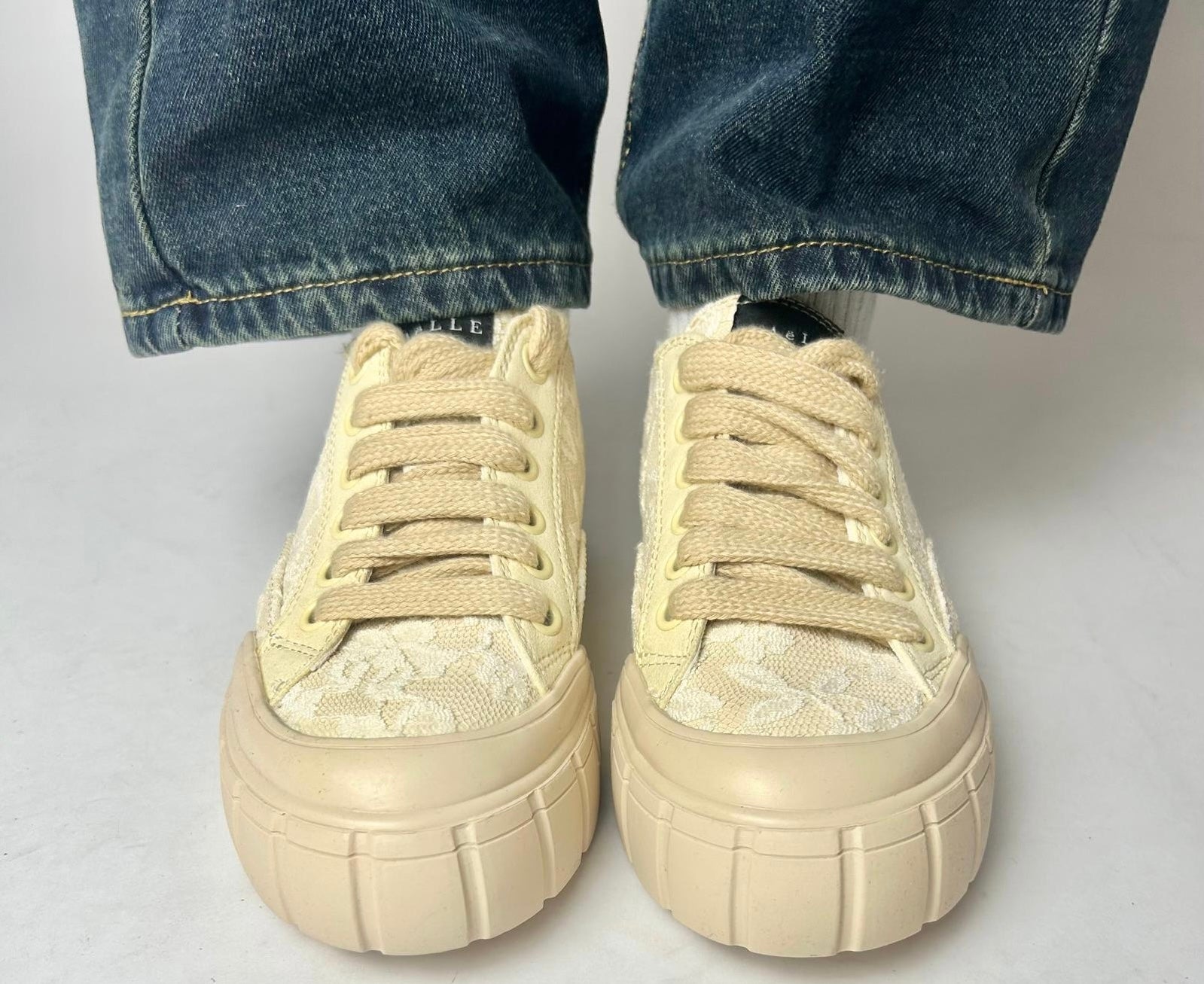 Sneakers In Tela, Sabbia - Gaëlle Paris