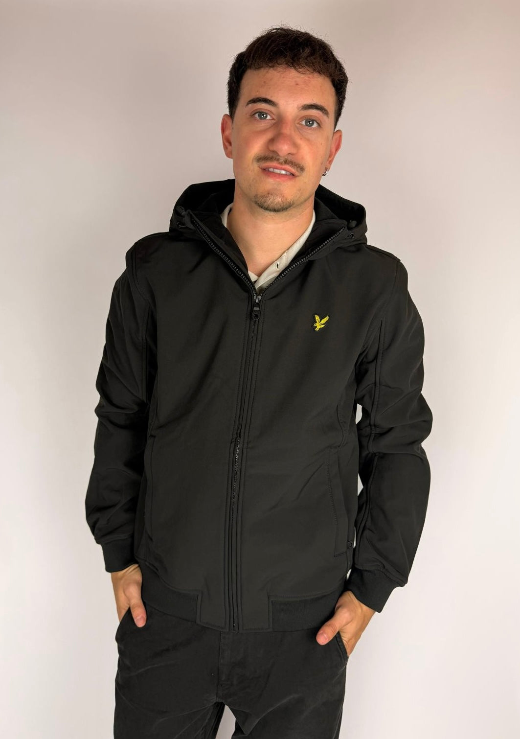 Softshell Jacket Padded, Jet Black - Lyle&Scott