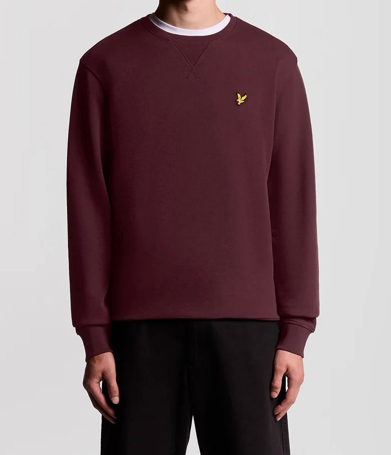 Felpa Girocollo, Burgundy - Lyle&Scott