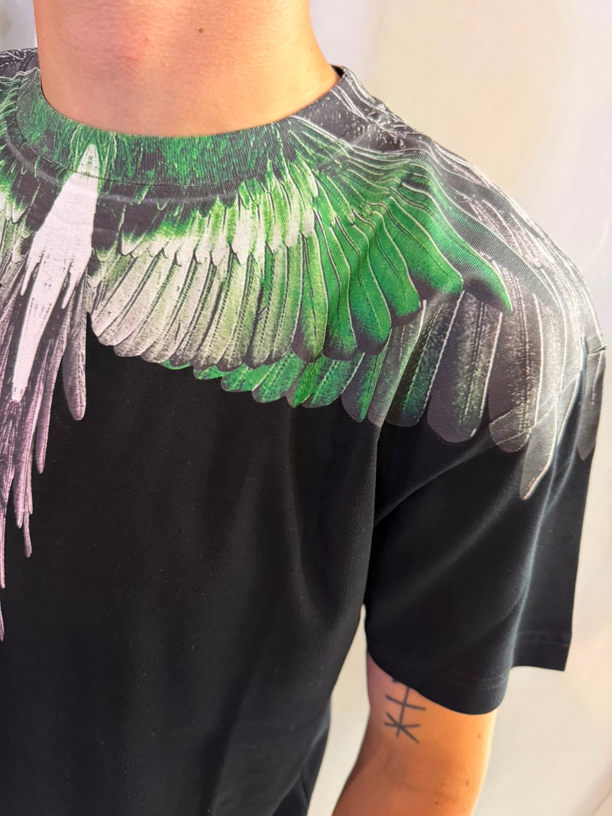 T-shirt Green Wings, Nero - County Of Milan