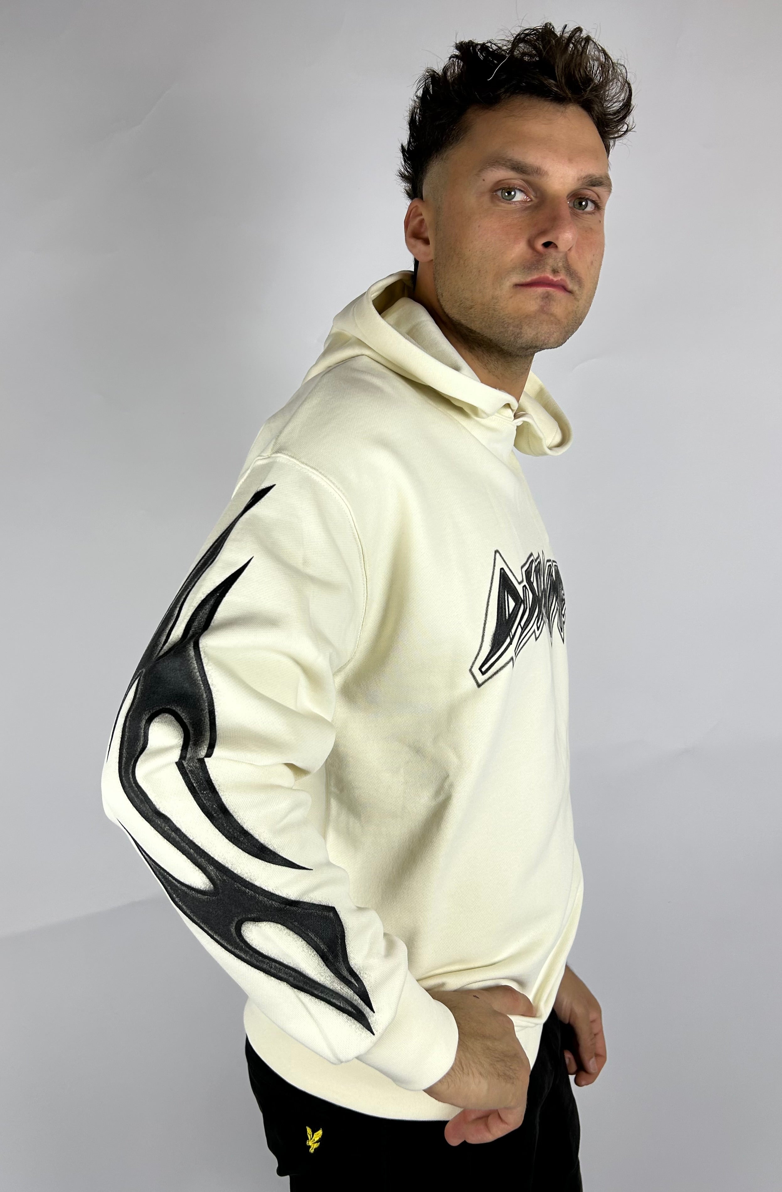 Hoodie Flame, Latte - Disclaimer