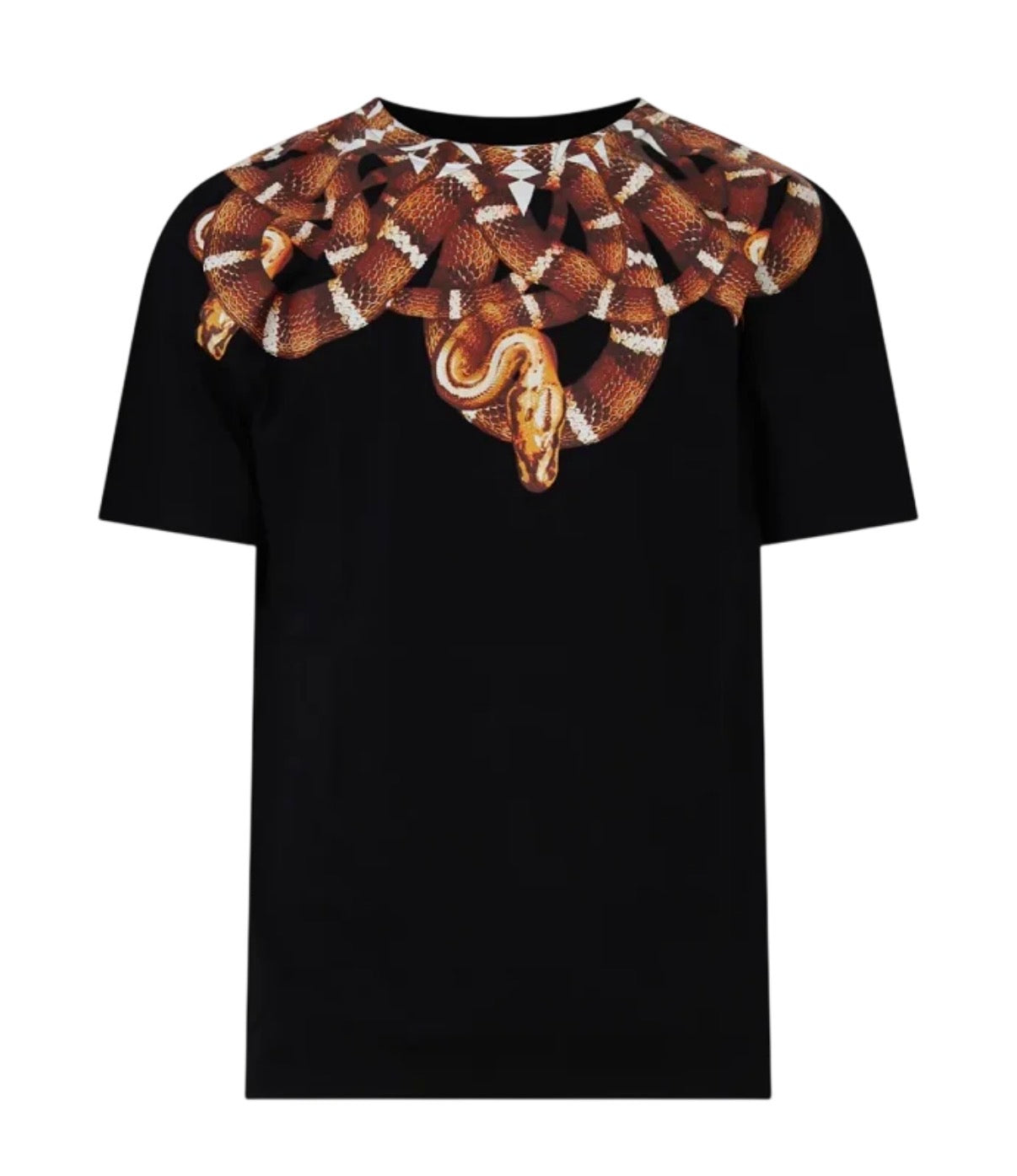 T-shirt orange snake, nero - County of Milan