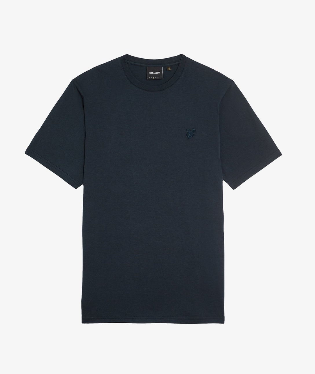T-shirt Cotton Crew Neck, Dark Navy, Tono su Tono - Lyle&Scott