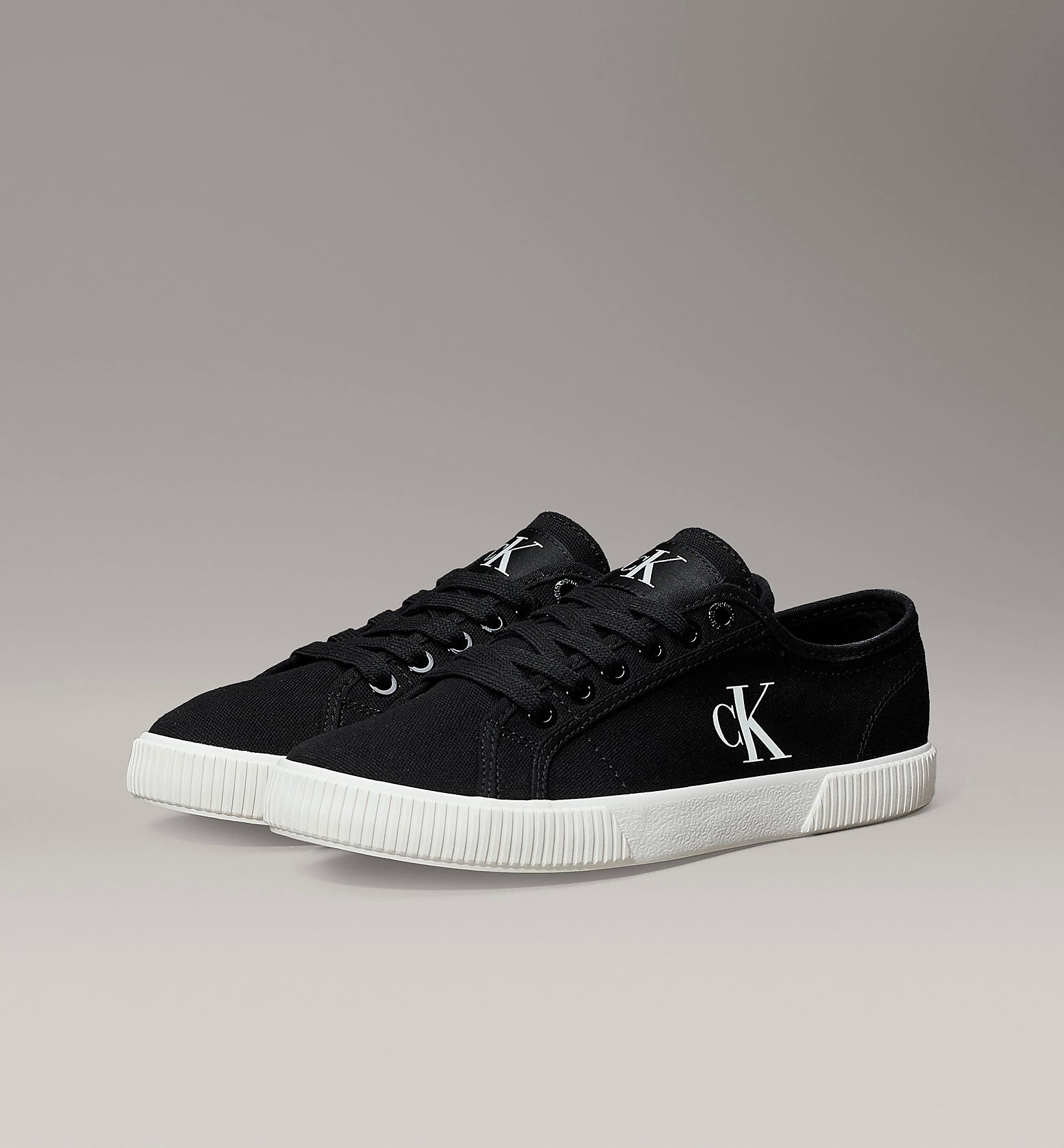 Sneakers In Tela, Black - Calvin Klein