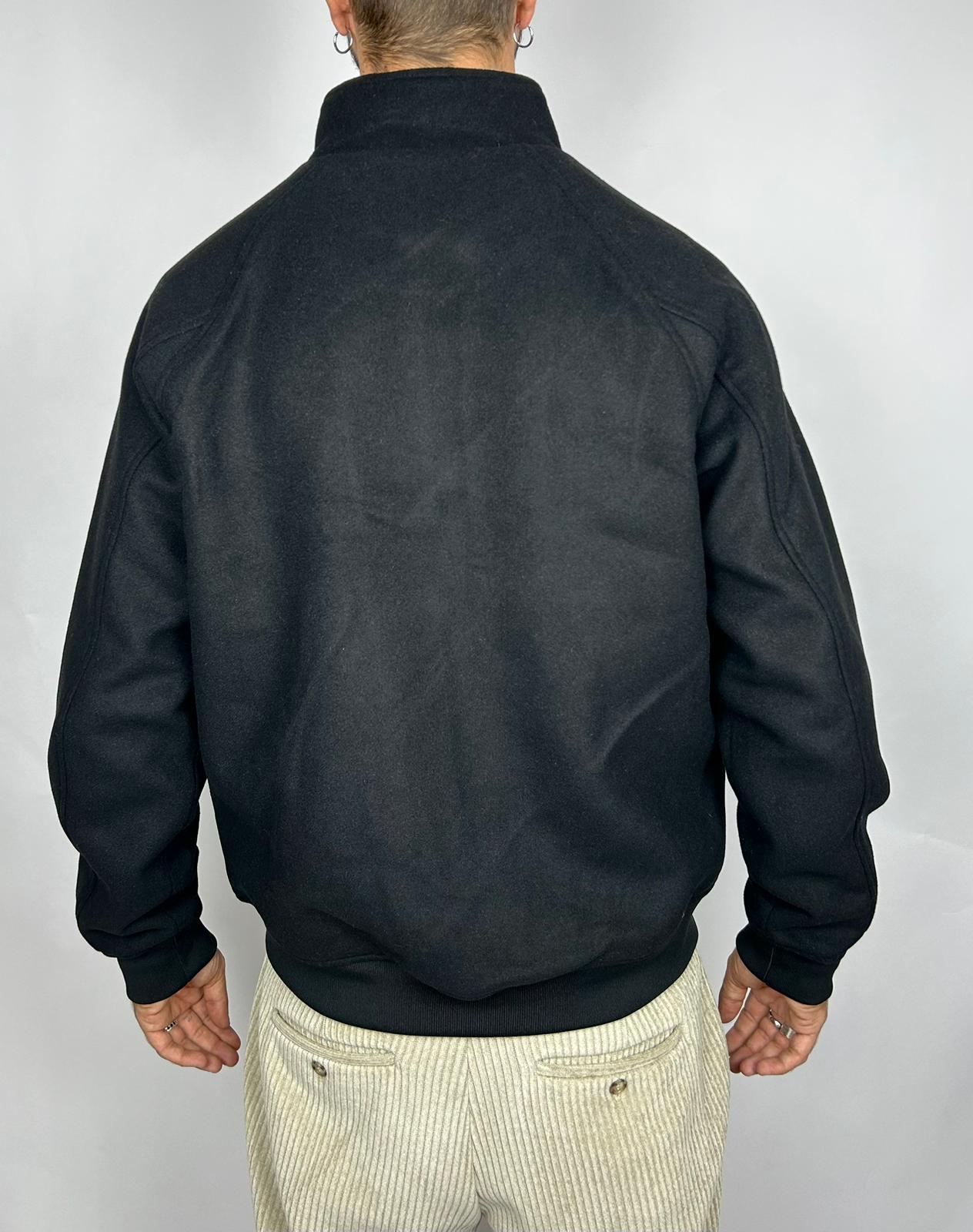 Harrington Jacket Wool, Jet Black - Lyle&Scott