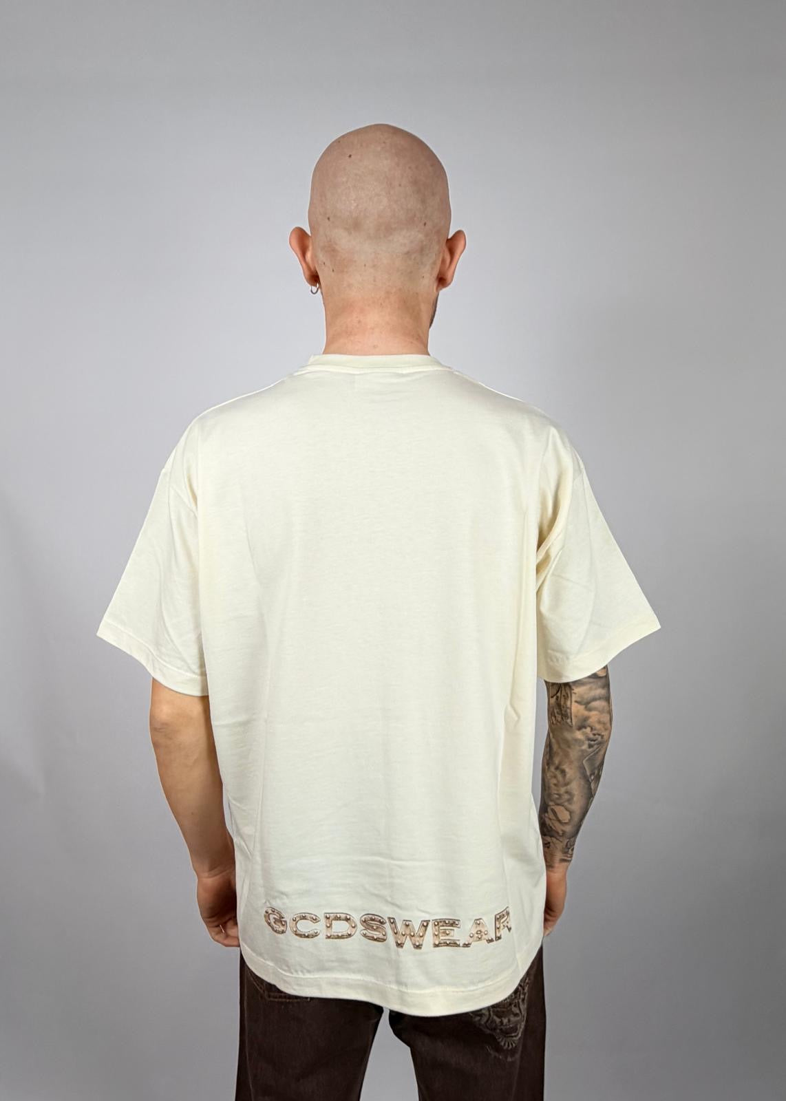 Bulletproof T-shirt, Beige - GCDS