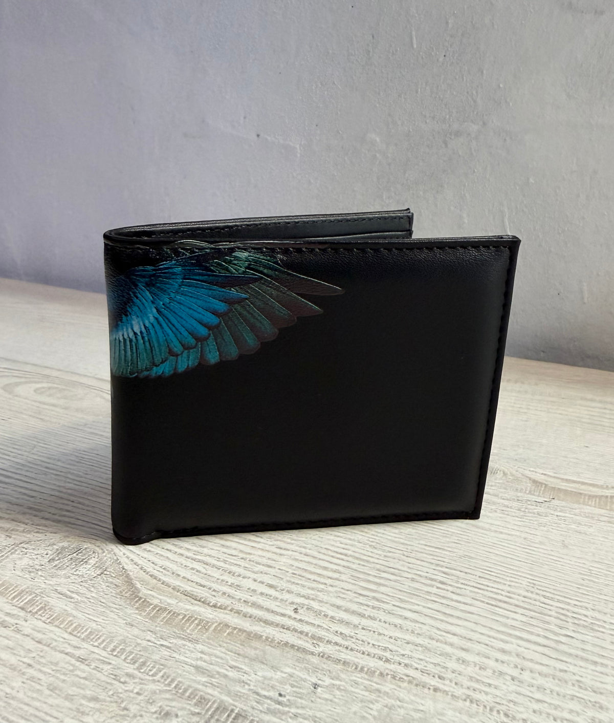 Wallet Light Blue Wings, Nero - County Of Milan