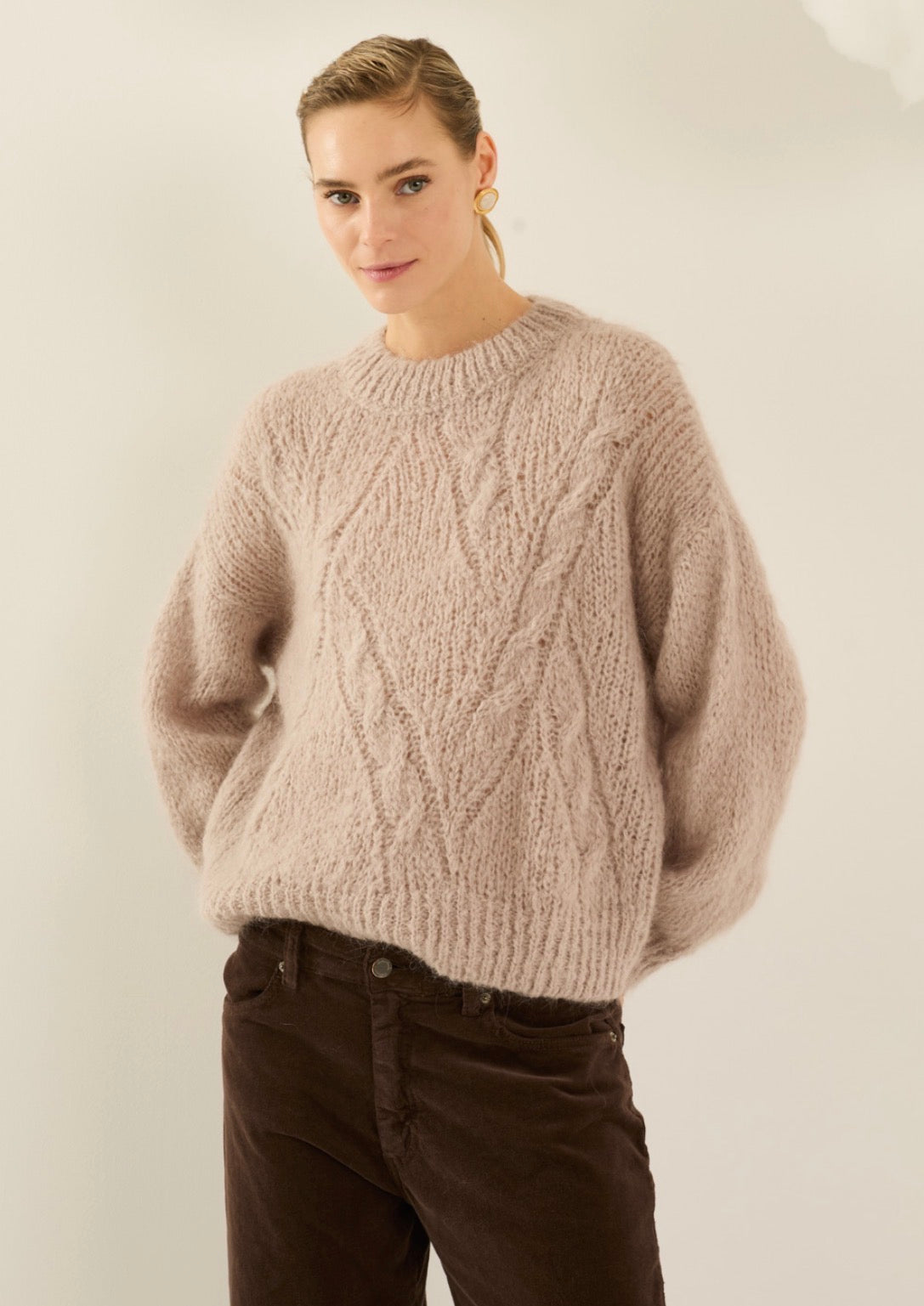 Maglione In Mohair, Nude - Souvenir