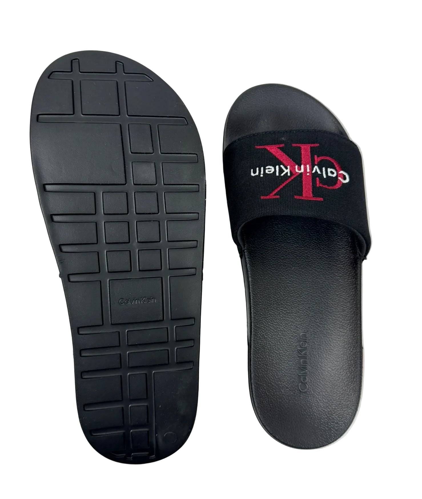 Ciabatta Fascia Logo, Nero/Rosso - Calvin Klein