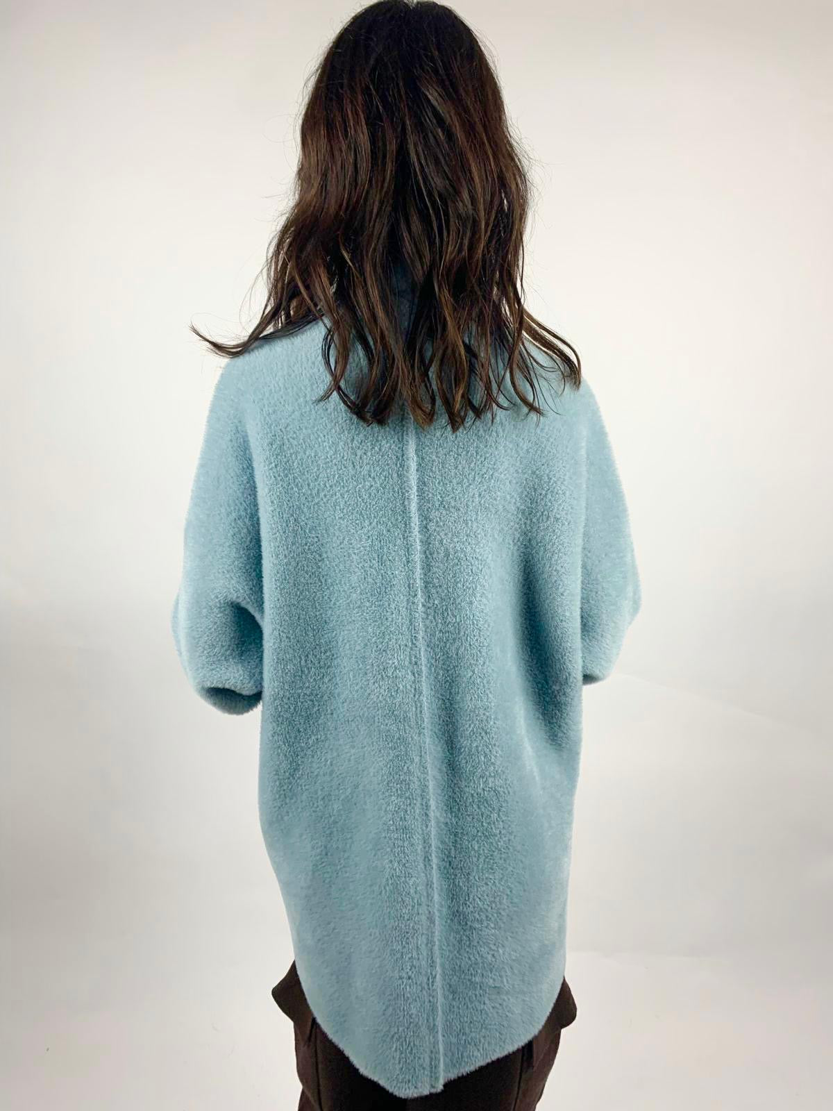 Giacca Fluffy, Celeste - Nanebi