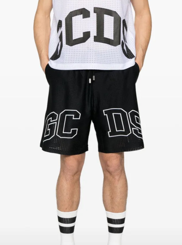 Pantaloncino Lounge Logo, Nero - GCDS