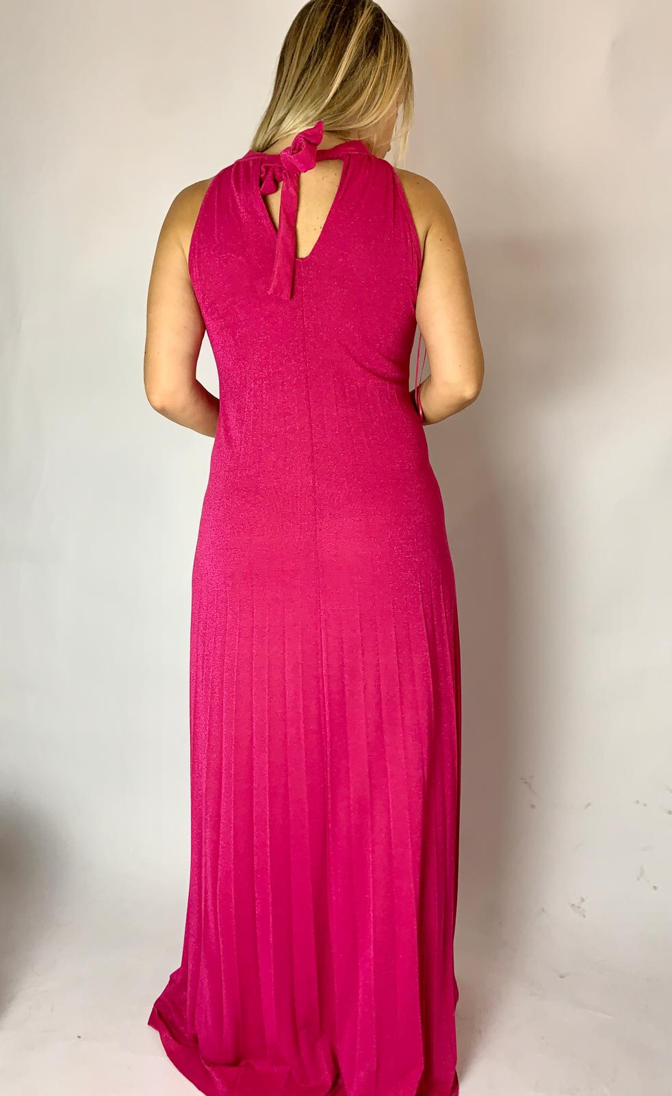Abito Lurex, Fucsia - White Wise