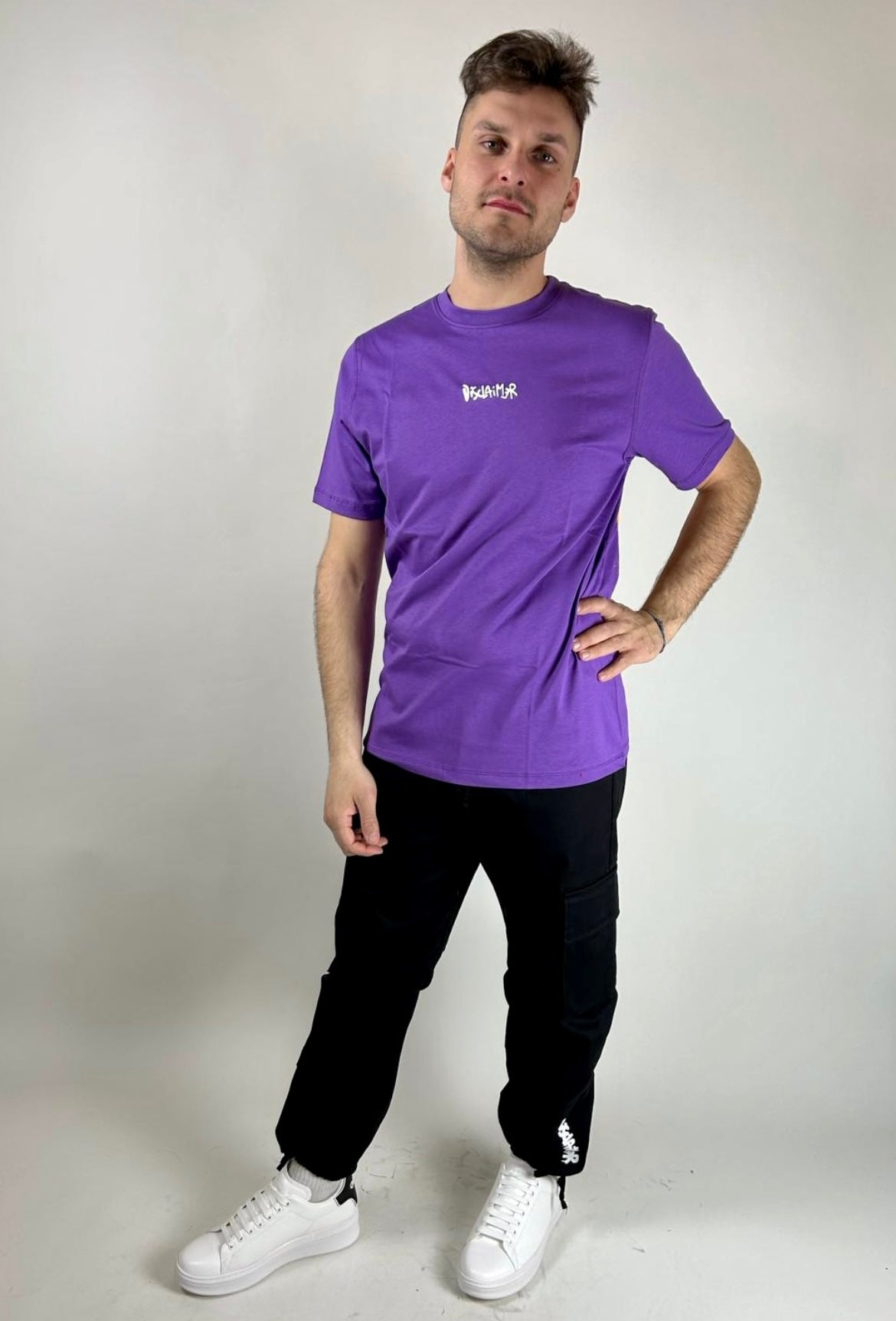 T-shirt Stampa, Viola/Arancio - Disclaimer