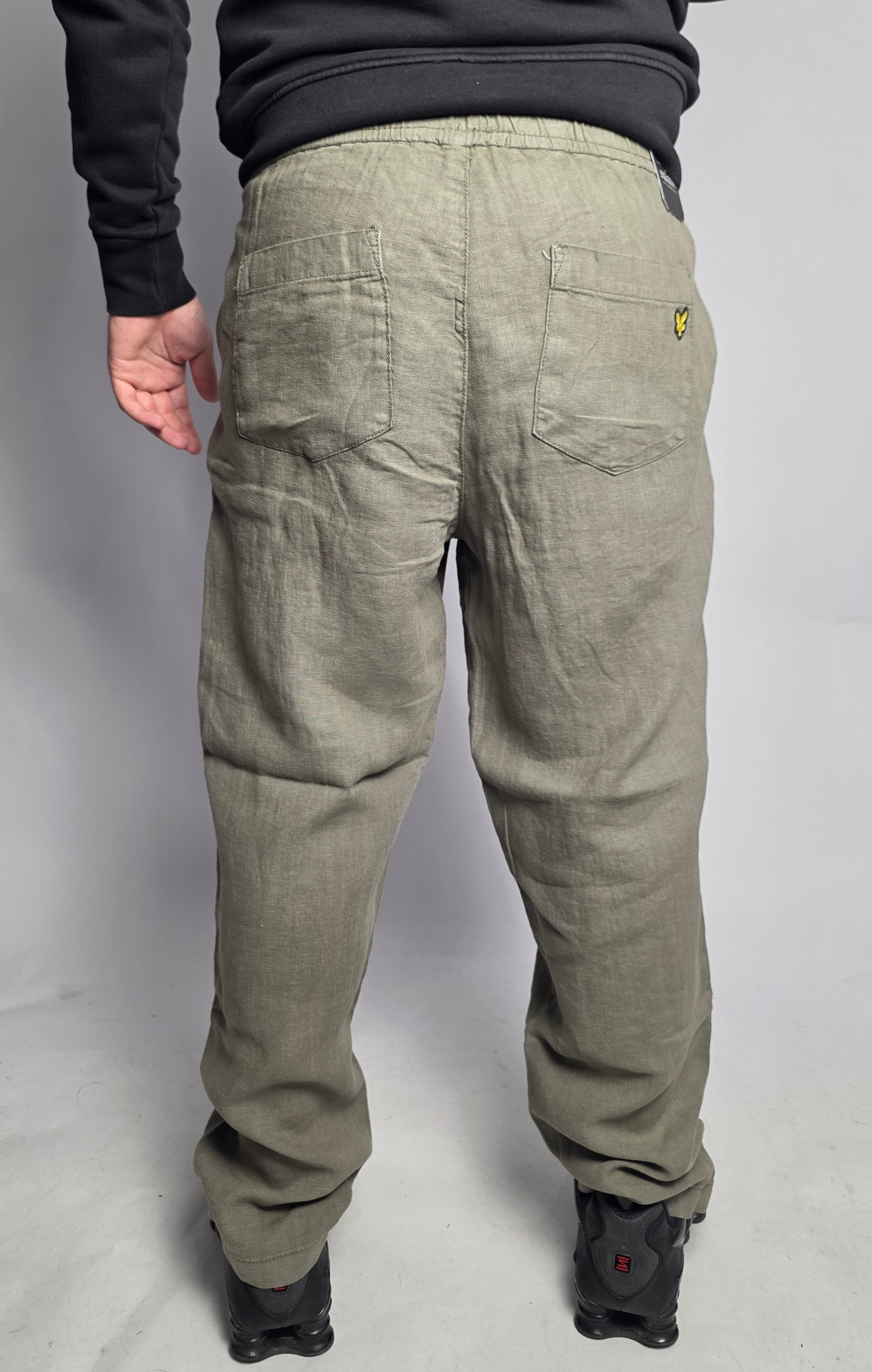 Pantalone Chino Lino, Militare - Lyle&Scott