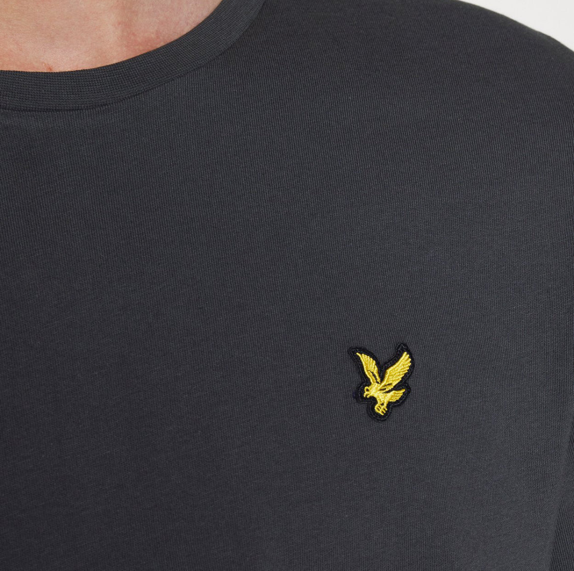 T-shirt Cotton Crew Neck, Gunmetal - Lyle&Scott