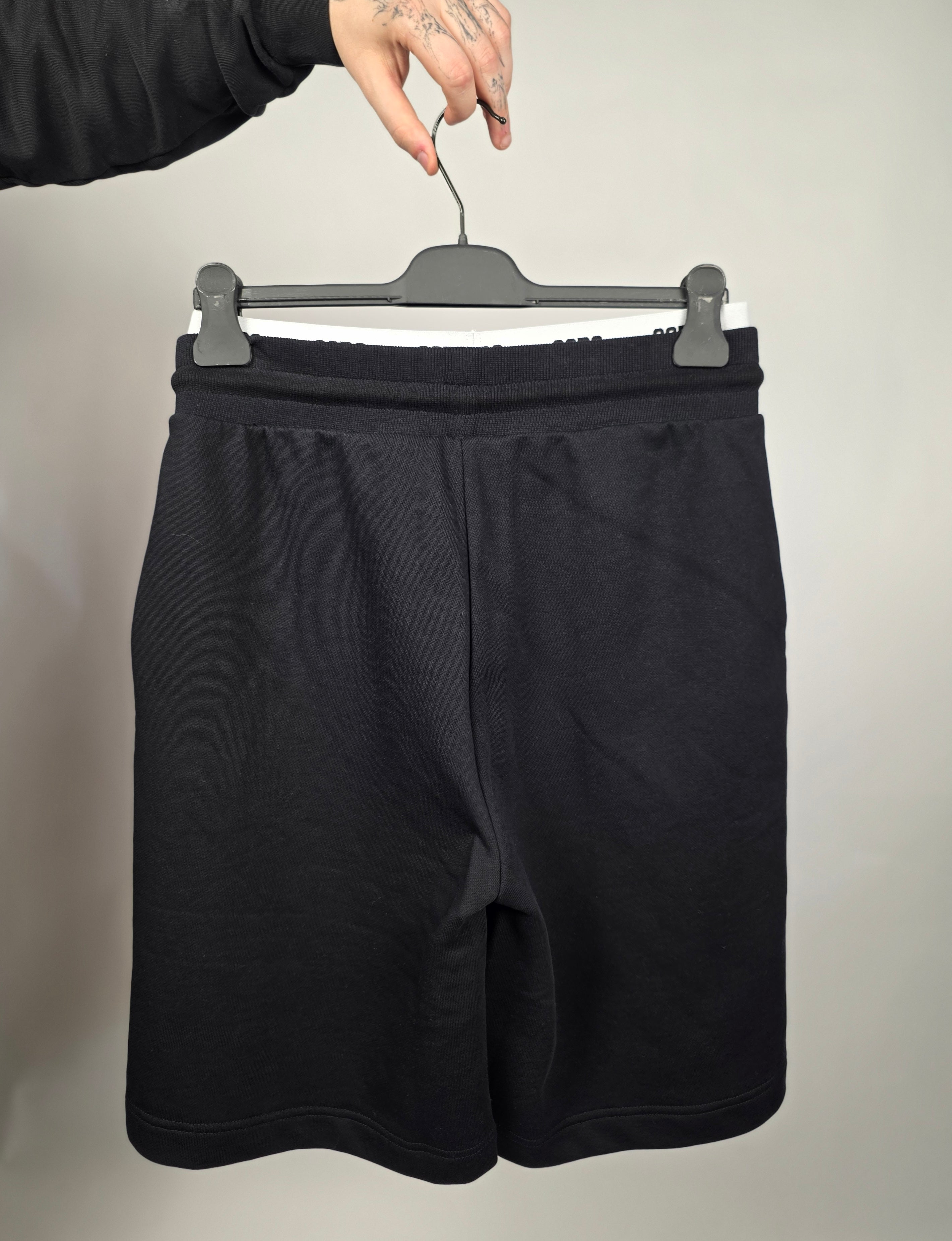Pantaloncino Essentials Logo, Nero - GCDS