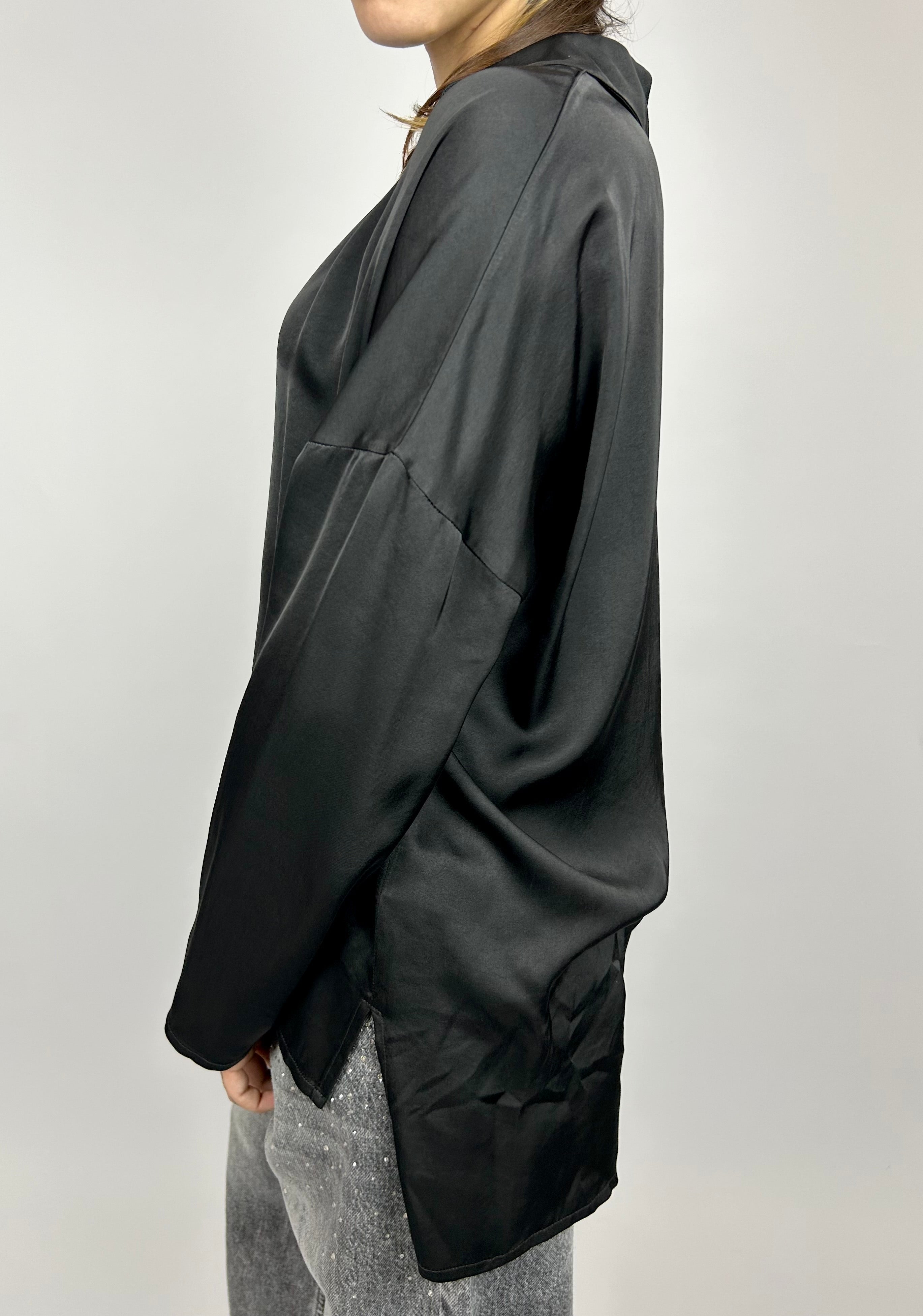 Blusa Viscosa Scollo V - Philia Loft