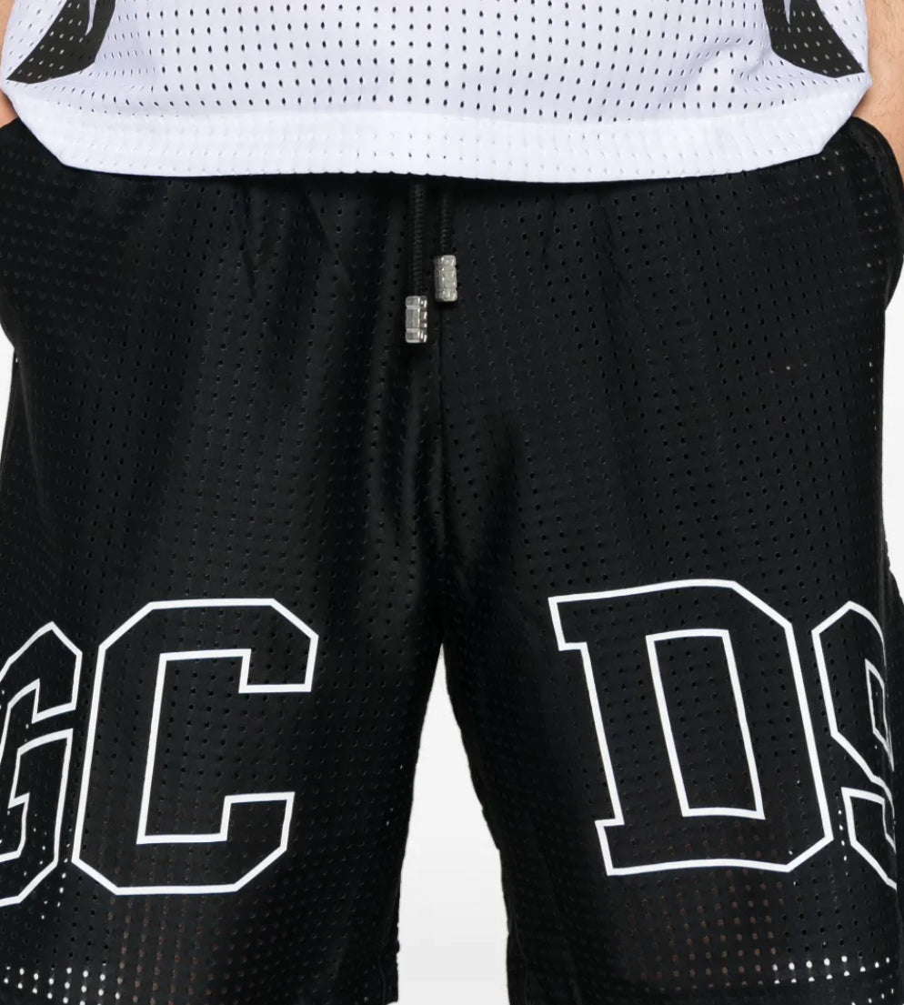 Pantaloncino Lounge Logo, Nero - GCDS
