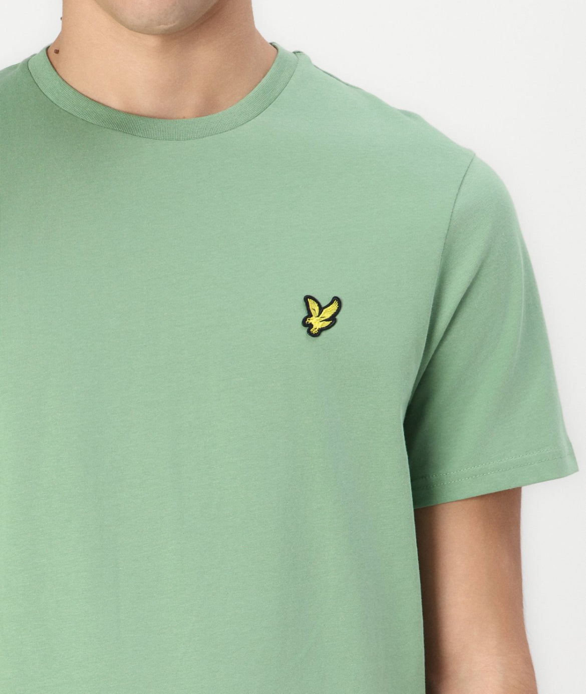 T-shirt Cotton Crew Neck, Smoke Green - Lyle&Scott