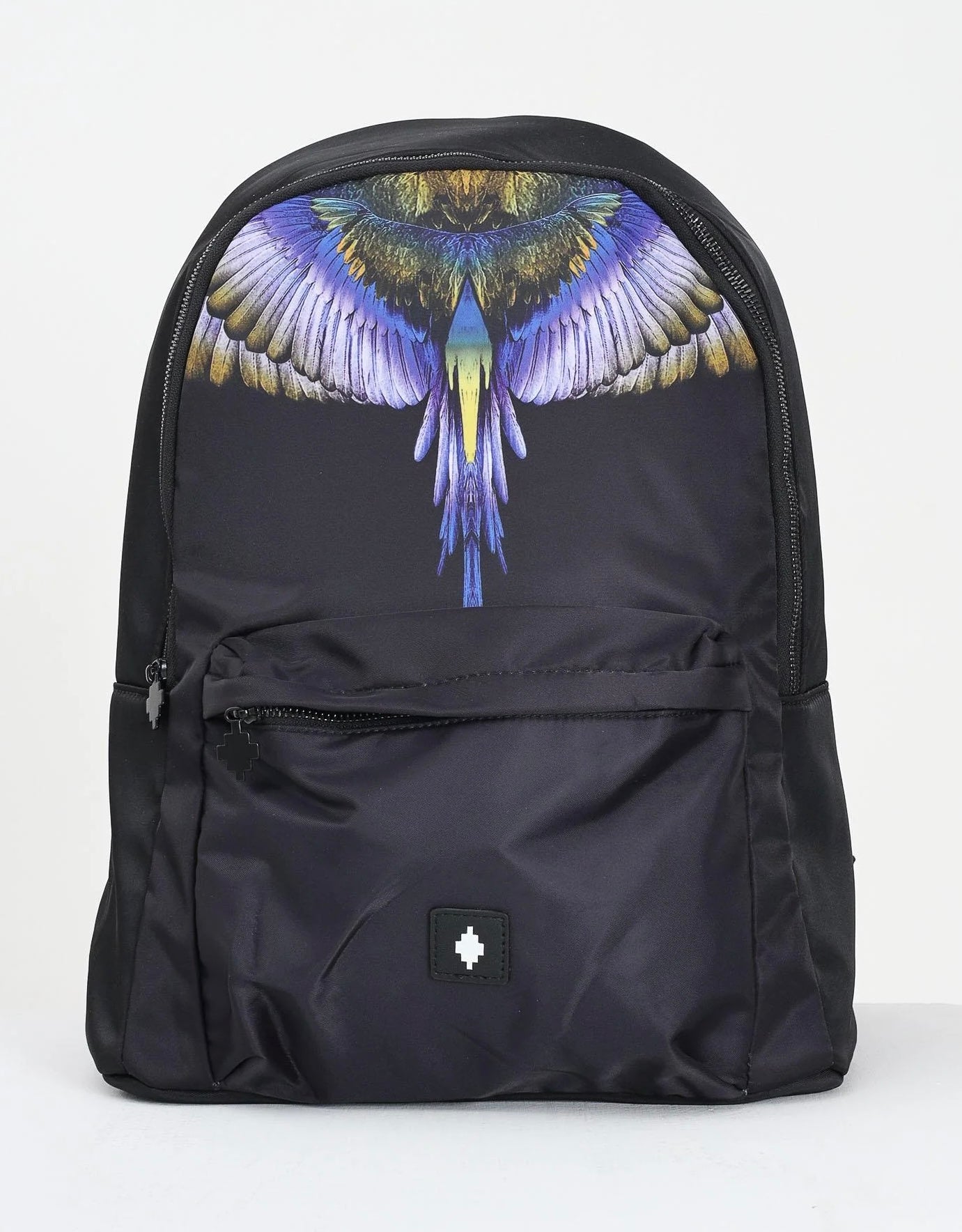 Backpack Naylon Light Blue Wings, Jet Black - County Of Milan