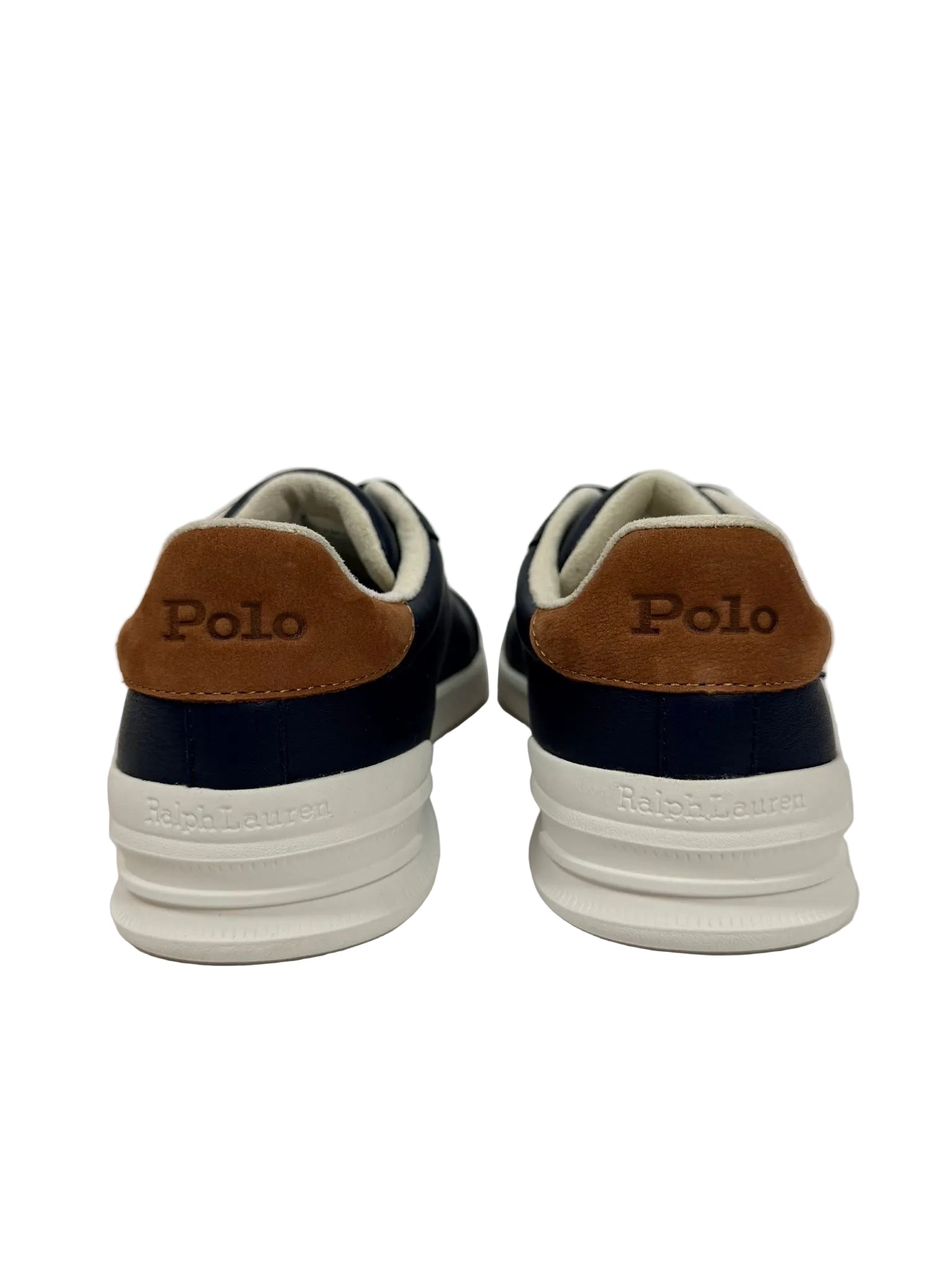 Sneakers Pelle Cavallino, Blu/Bianco/Cuoio - Polo Ralph Lauren