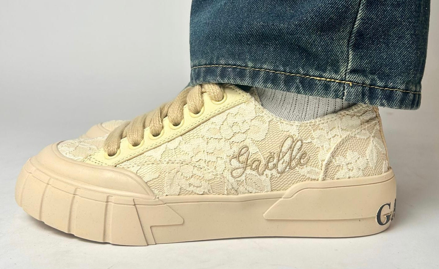 Sneakers In Tela, Sabbia - Gaëlle Paris