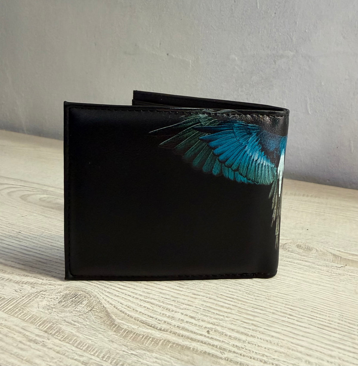 Wallet Light Blue Wings, Nero - County Of Milan