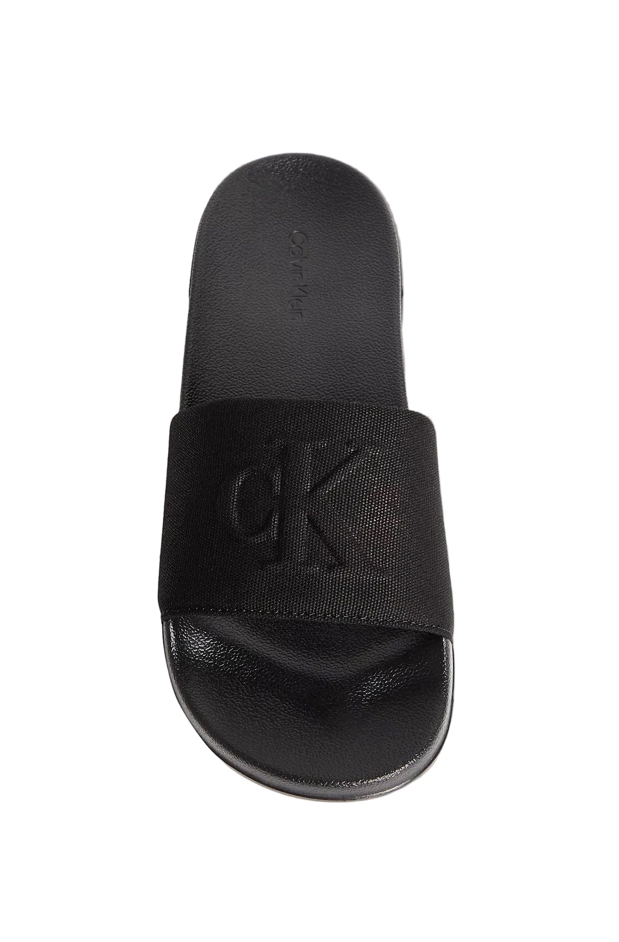 Ciabatta Tela Logo Tonal, Nero - Calvin Klein