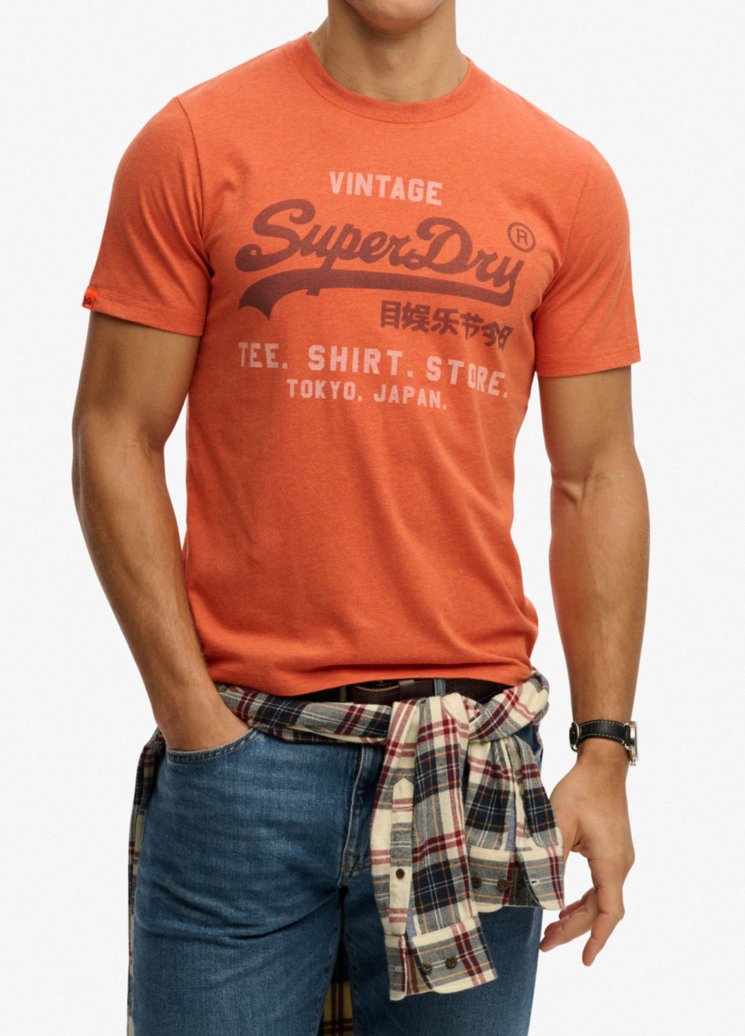 T-shirt Vintage Orange - Superdry