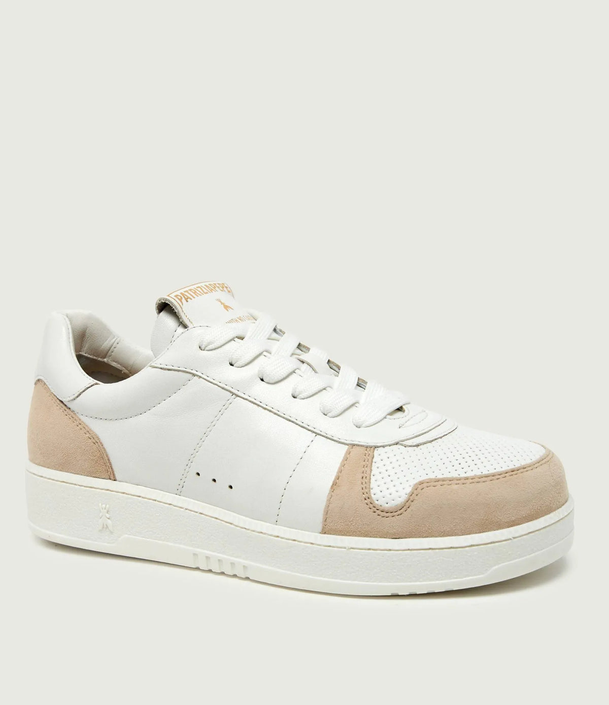 Sneakers In Pelle E Suede, Bianco/Beige - Patrizia Pepe