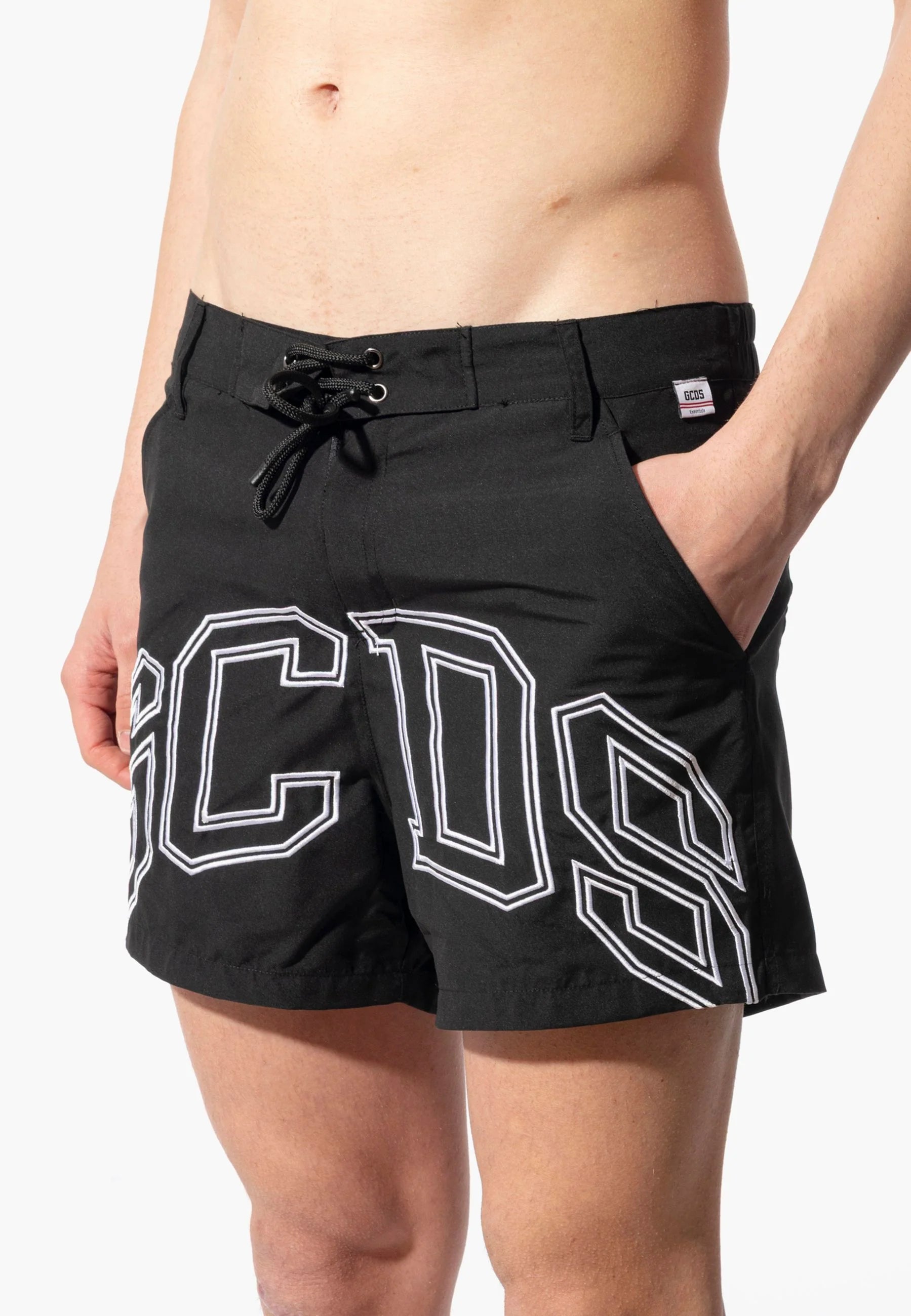 Costume Boxer Essentials Logo, Nero/Bianco - GCDS
