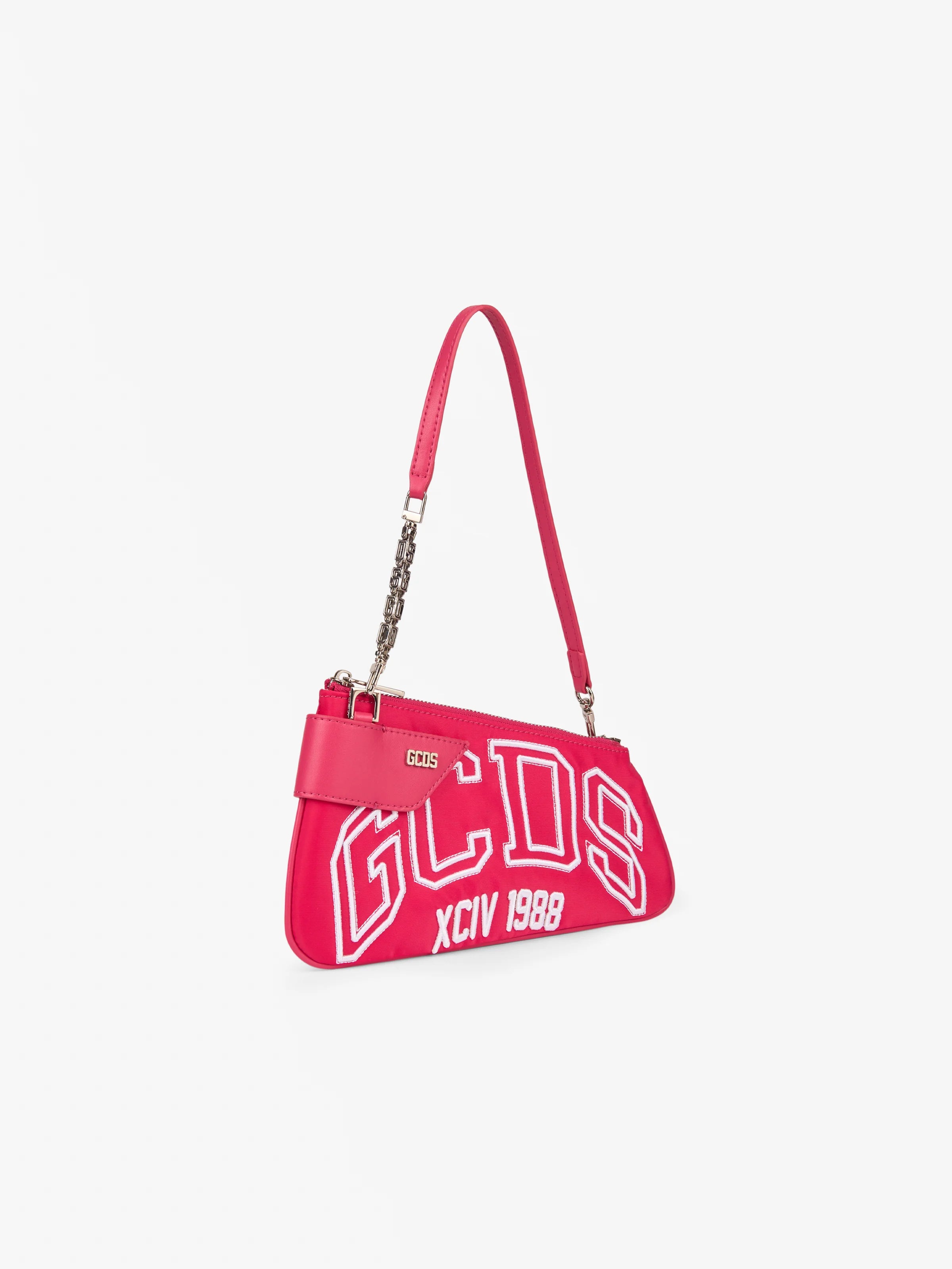 Borsa Comma Notte Logo, Fucsia - GCDS