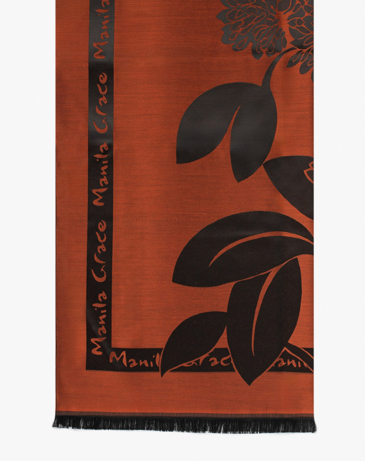 Sciarpa Stampa Logo, Ruggine - Manila Grace