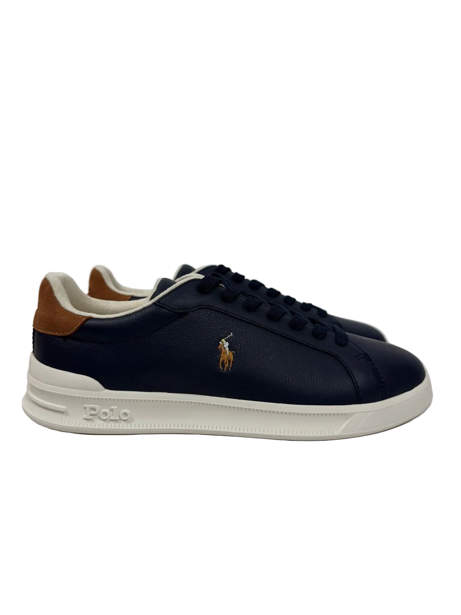 Sneakers Pelle Cavallino, Blu/Bianco/Cuoio - Polo Ralph Lauren